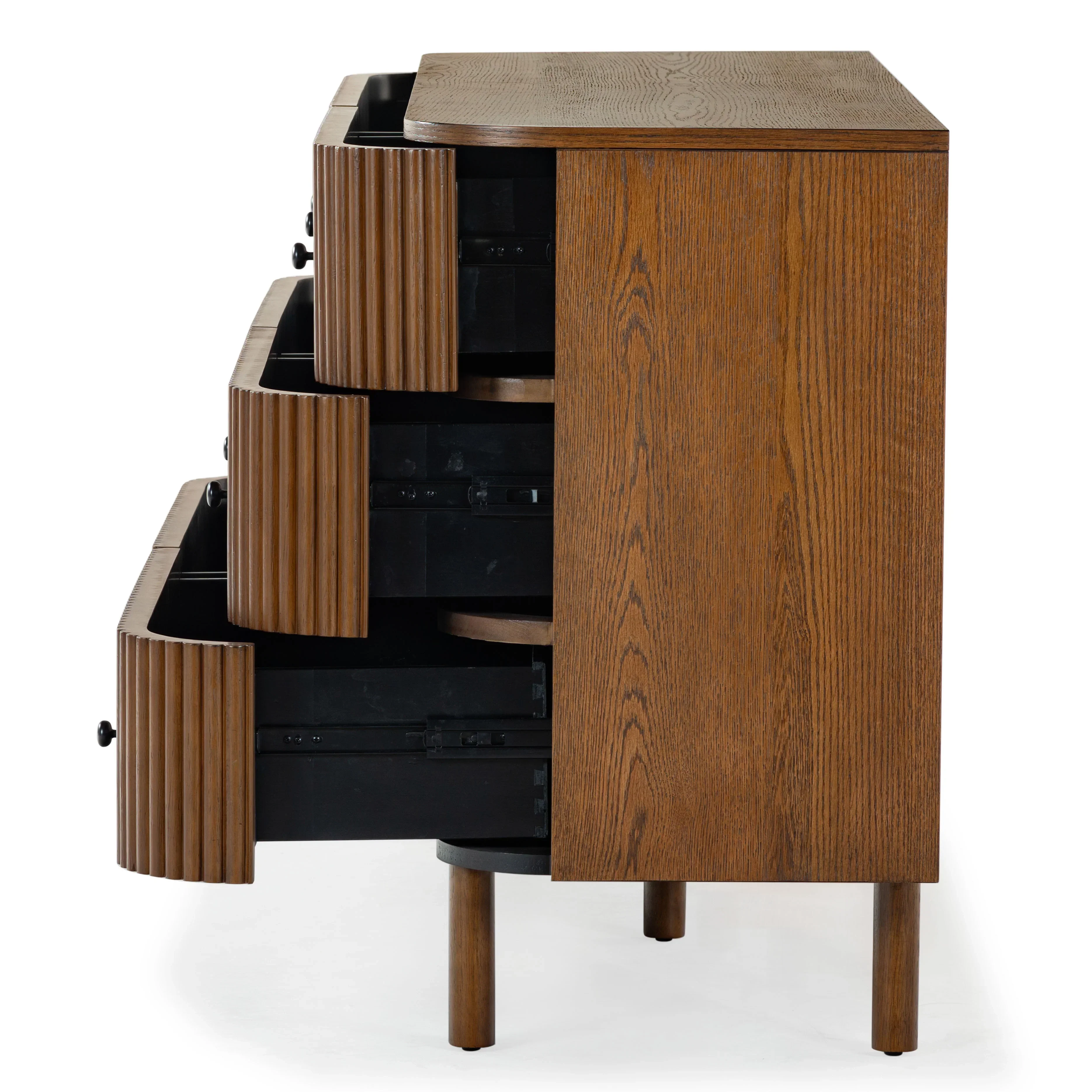 Shelbie 6 Drawer Reeded Dresser - Image 18