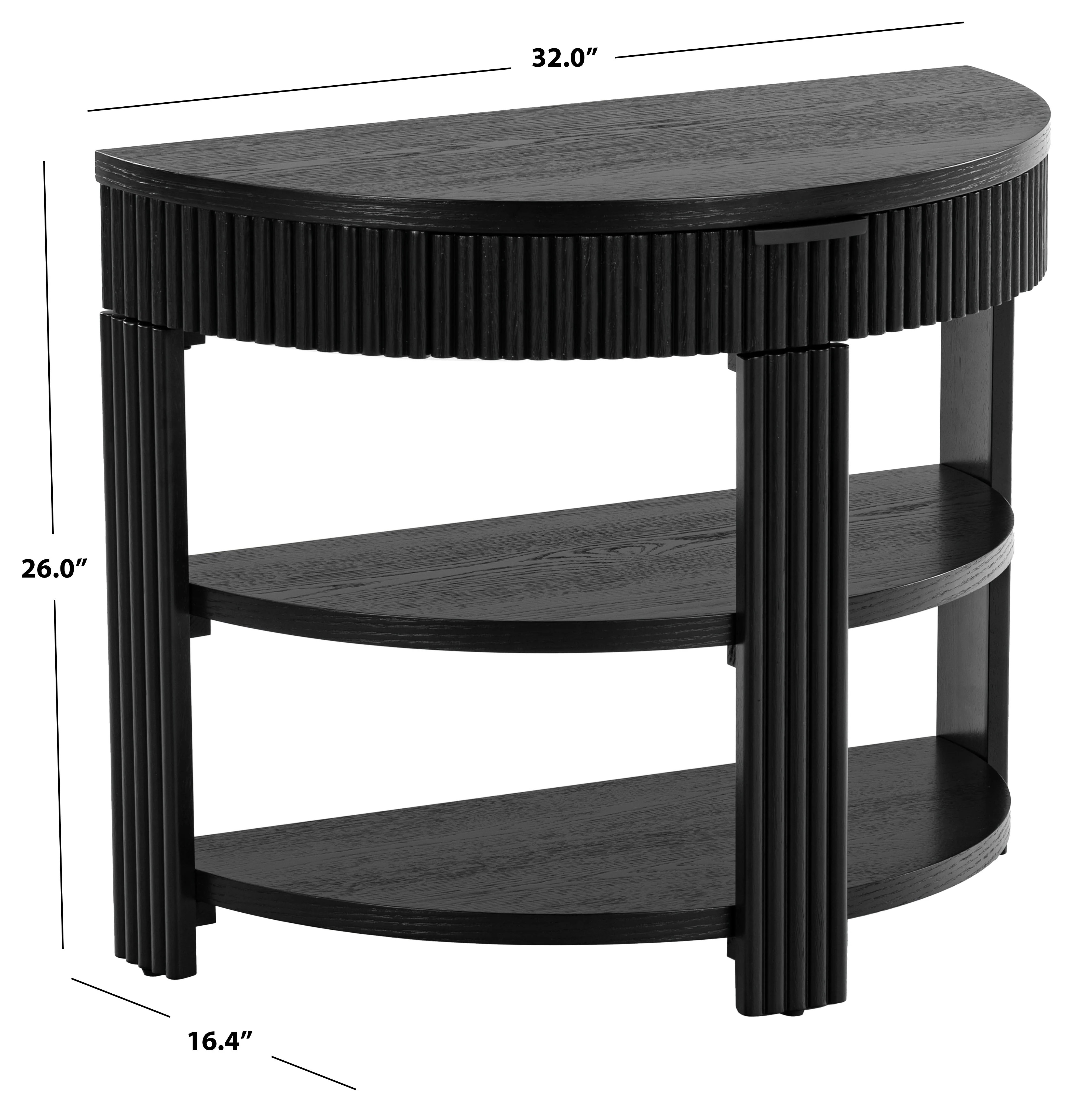 Shelbie Reeded Half Moon Console Table - Image 18