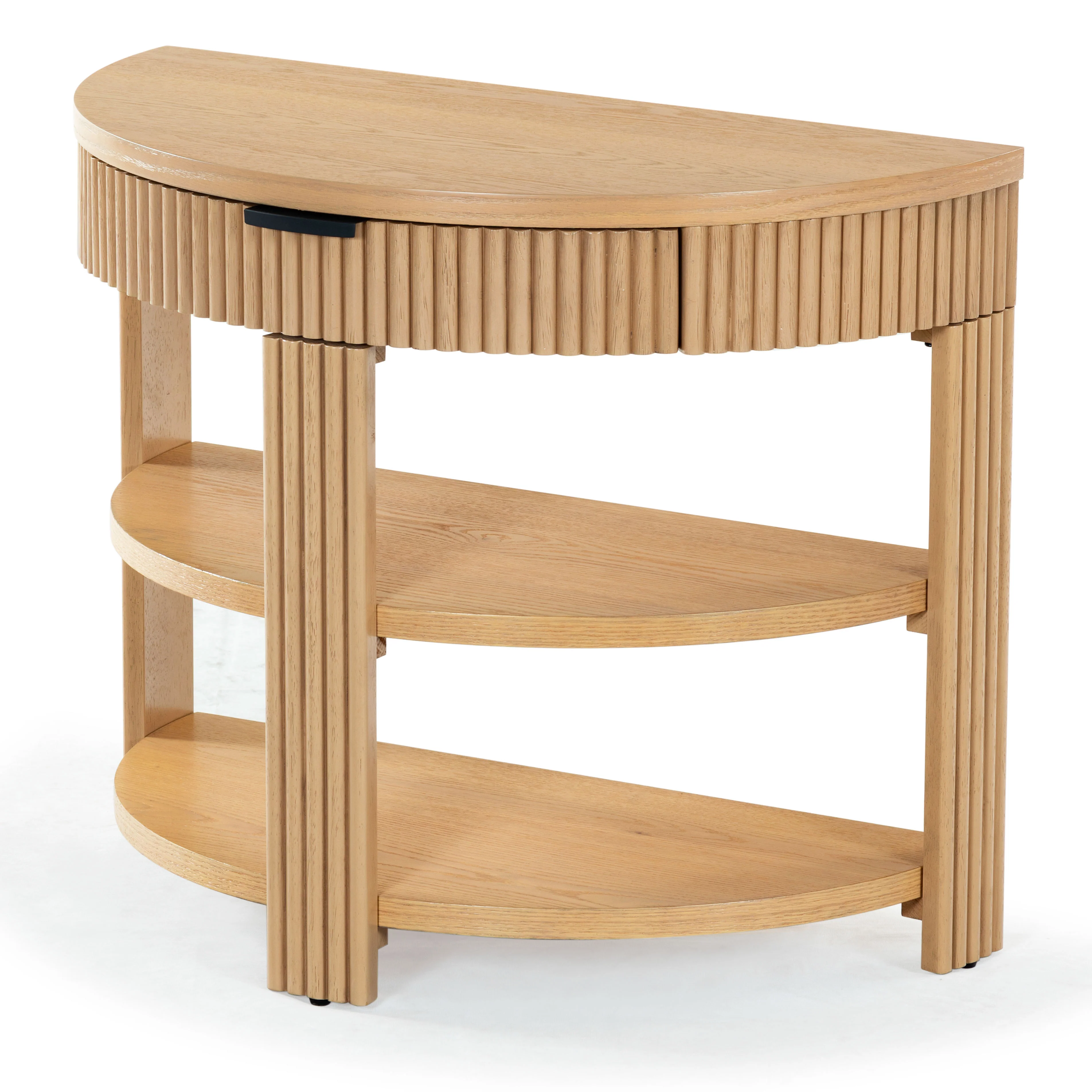 Shelbie Reeded Half Moon Console Table - Image 23