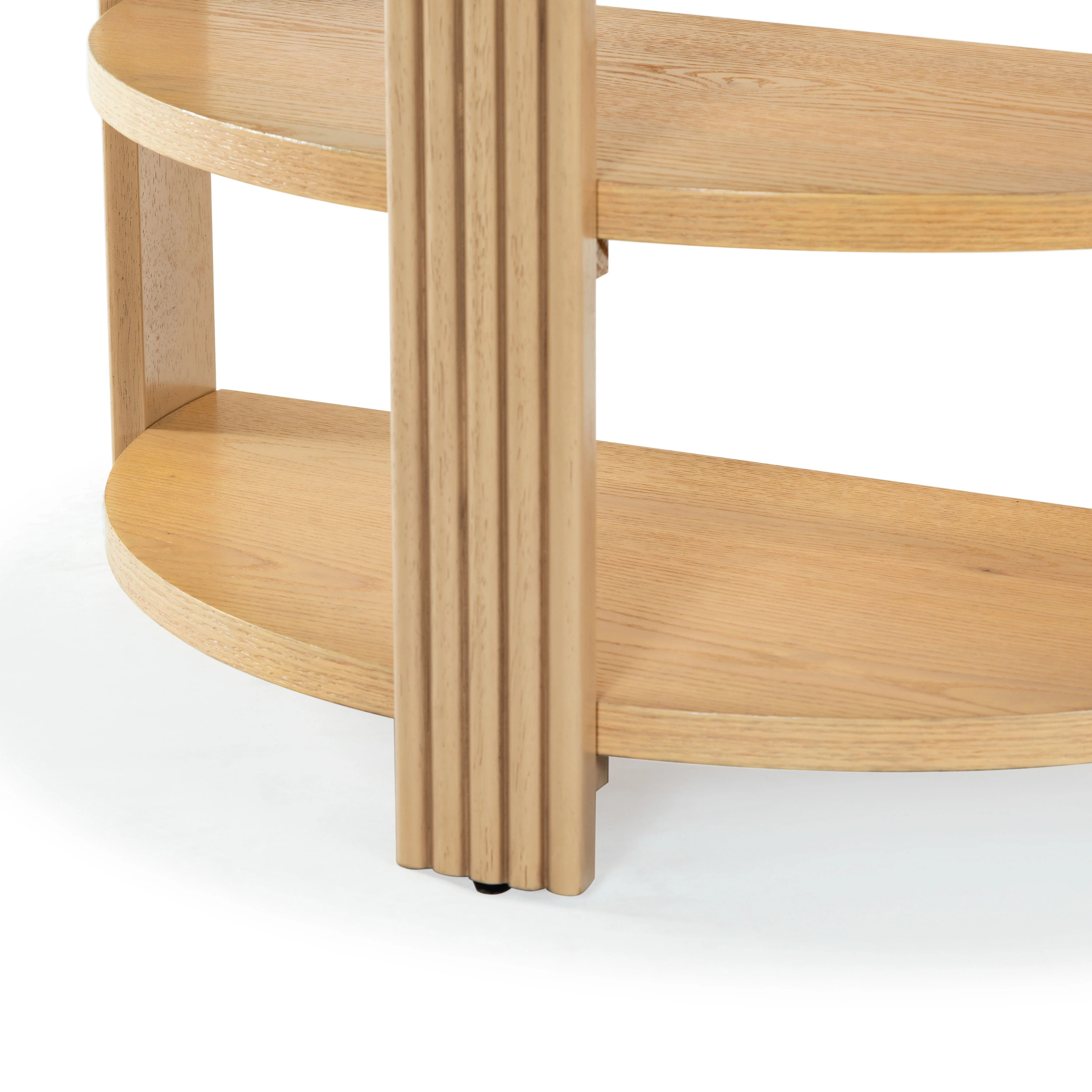 Shelbie Reeded Half Moon Console Table - Image 28