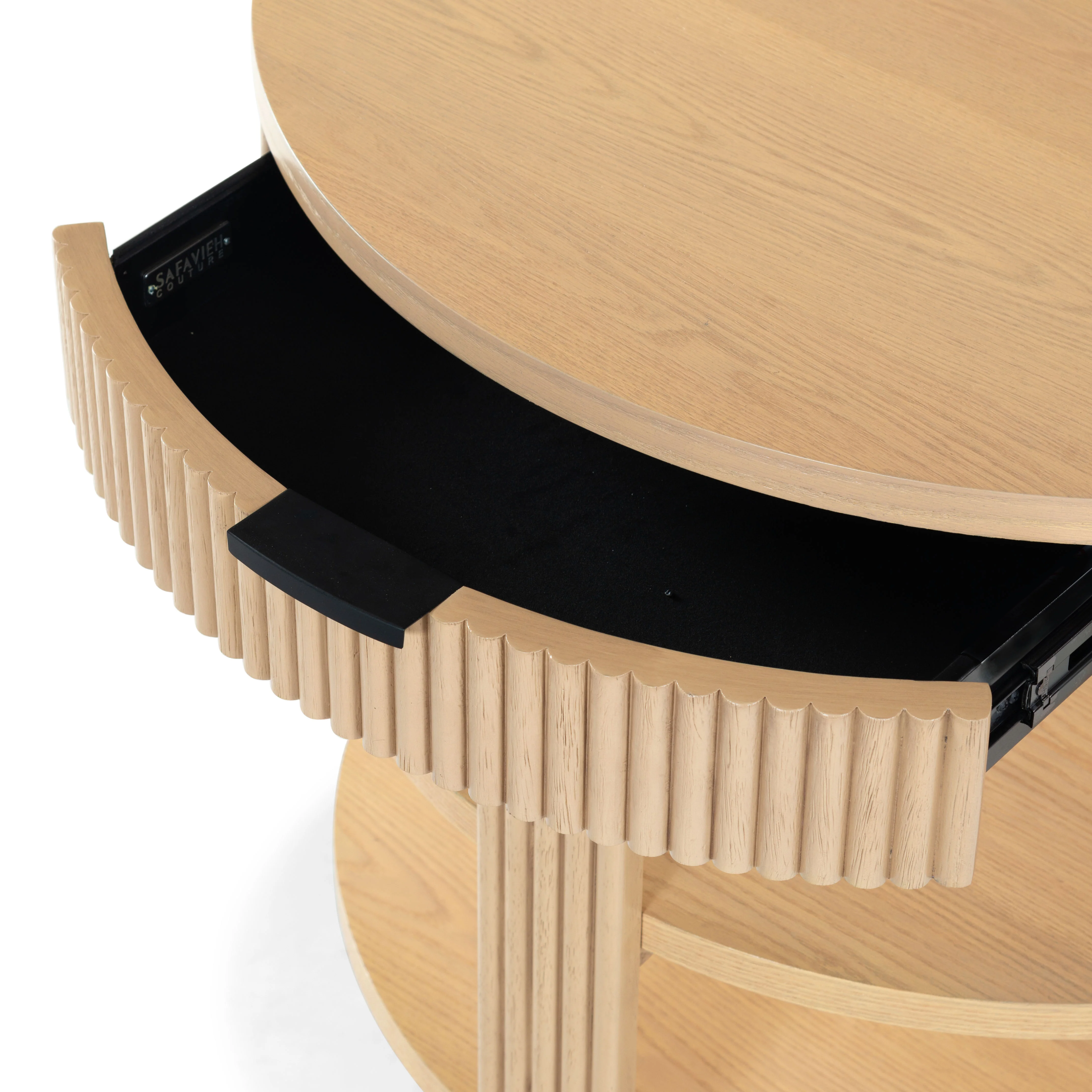 Shelbie Reeded Half Moon Console Table - Image 31