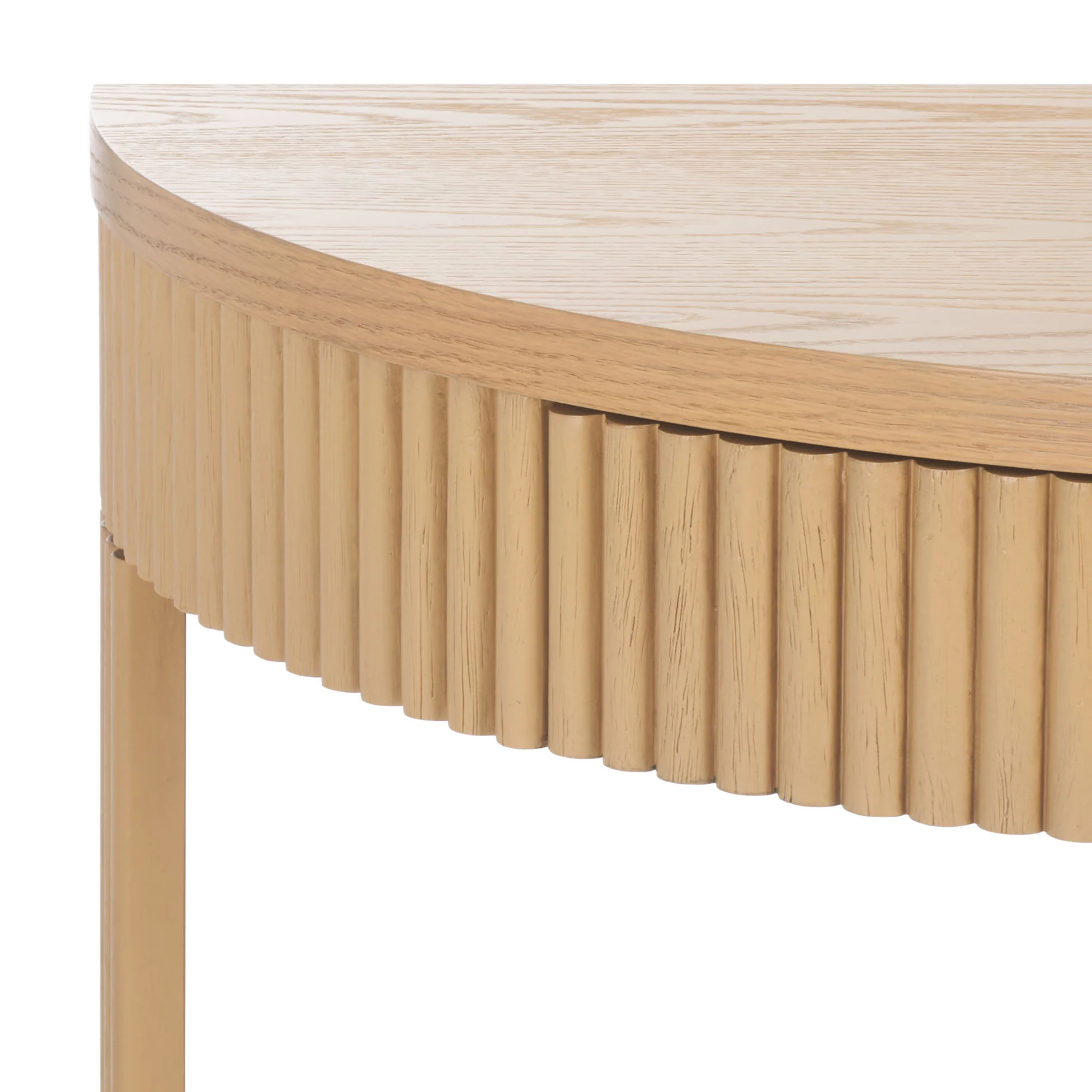 Shelbie Reeded Half Moon Console Table - Image 33