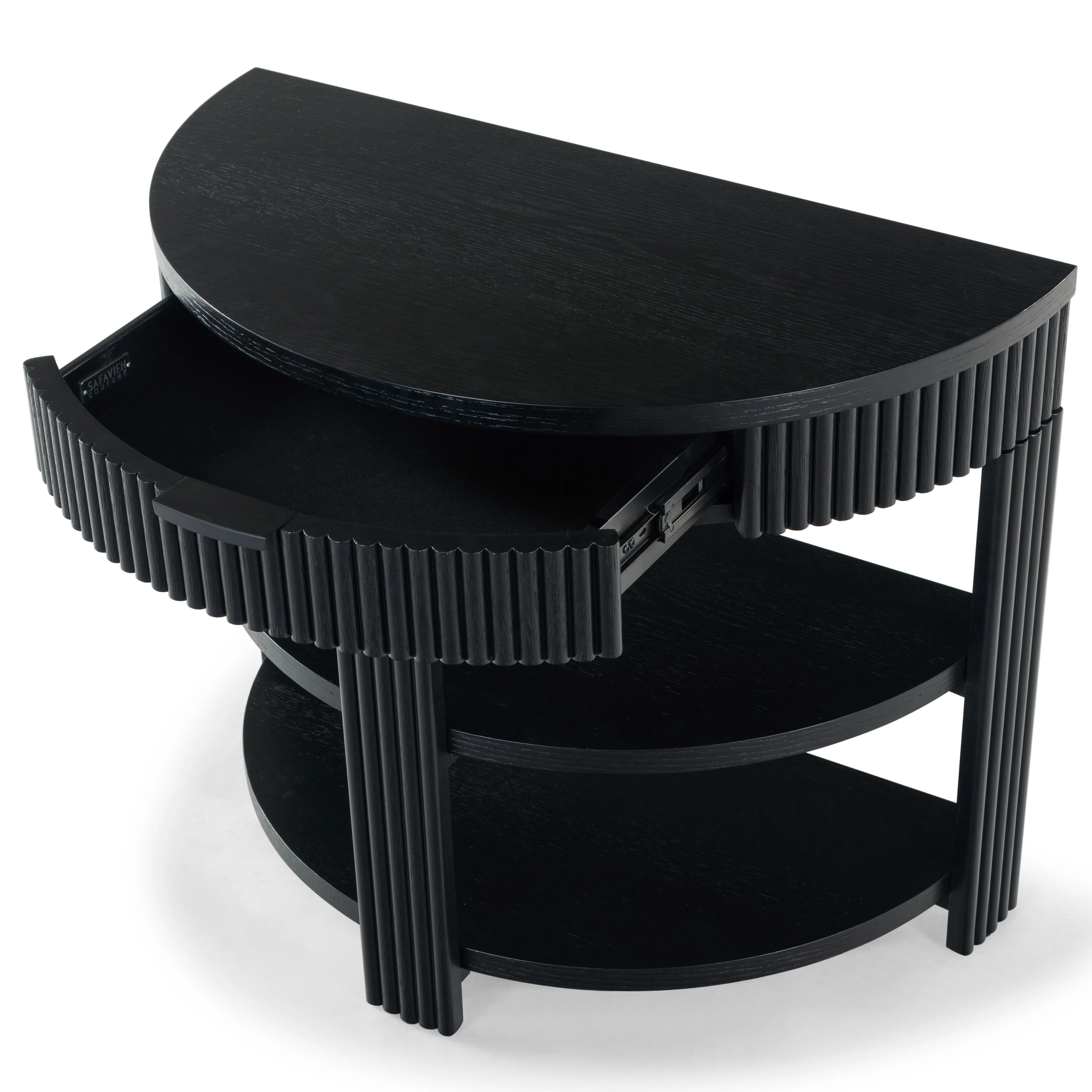 Shelbie Reeded Half Moon Console Table - Image 42