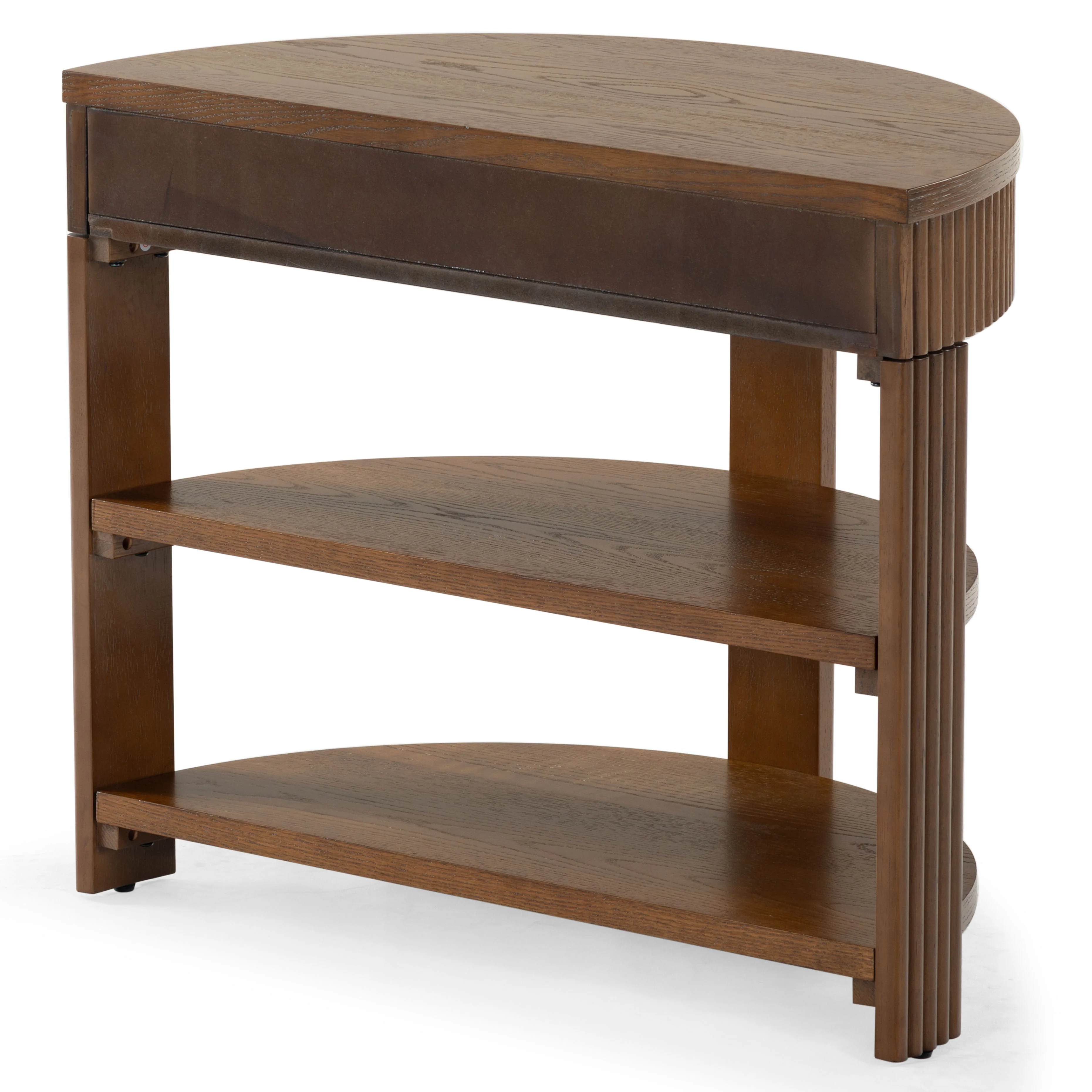 Shelbie Reeded Half Moon Console Table - Image 51