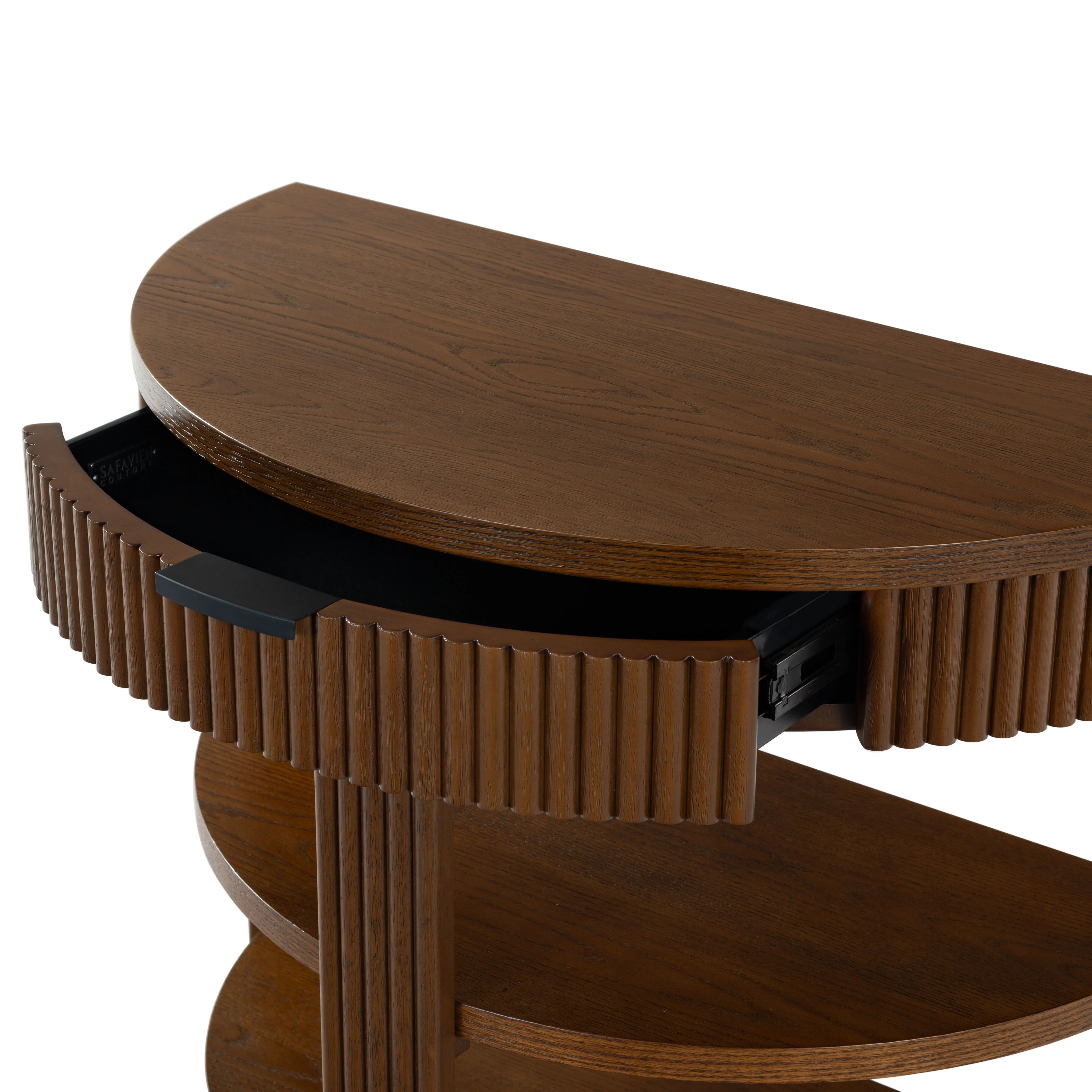 Shelbie Reeded Half Moon Console Table - Image 52