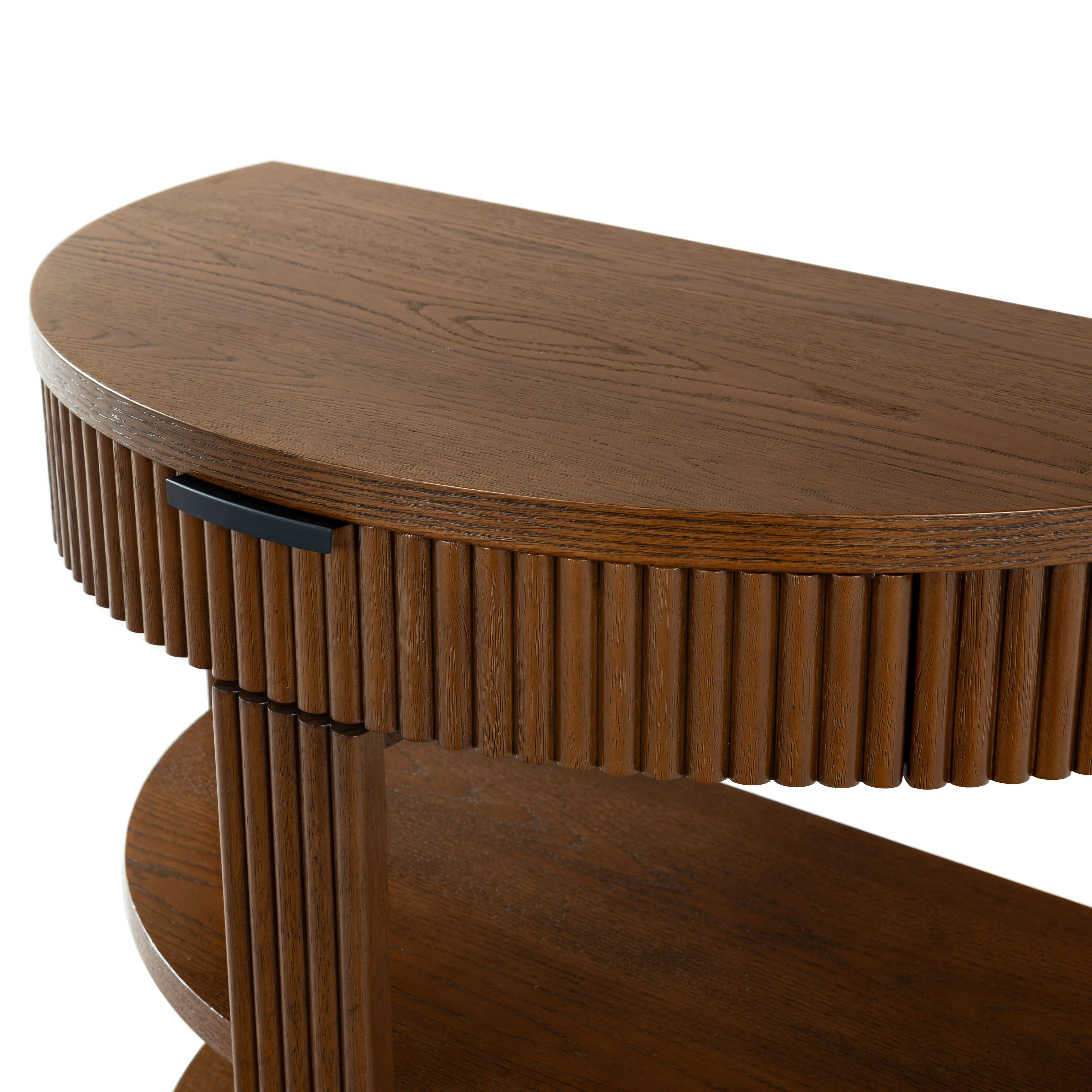 Shelbie Reeded Half Moon Console Table - Image 53