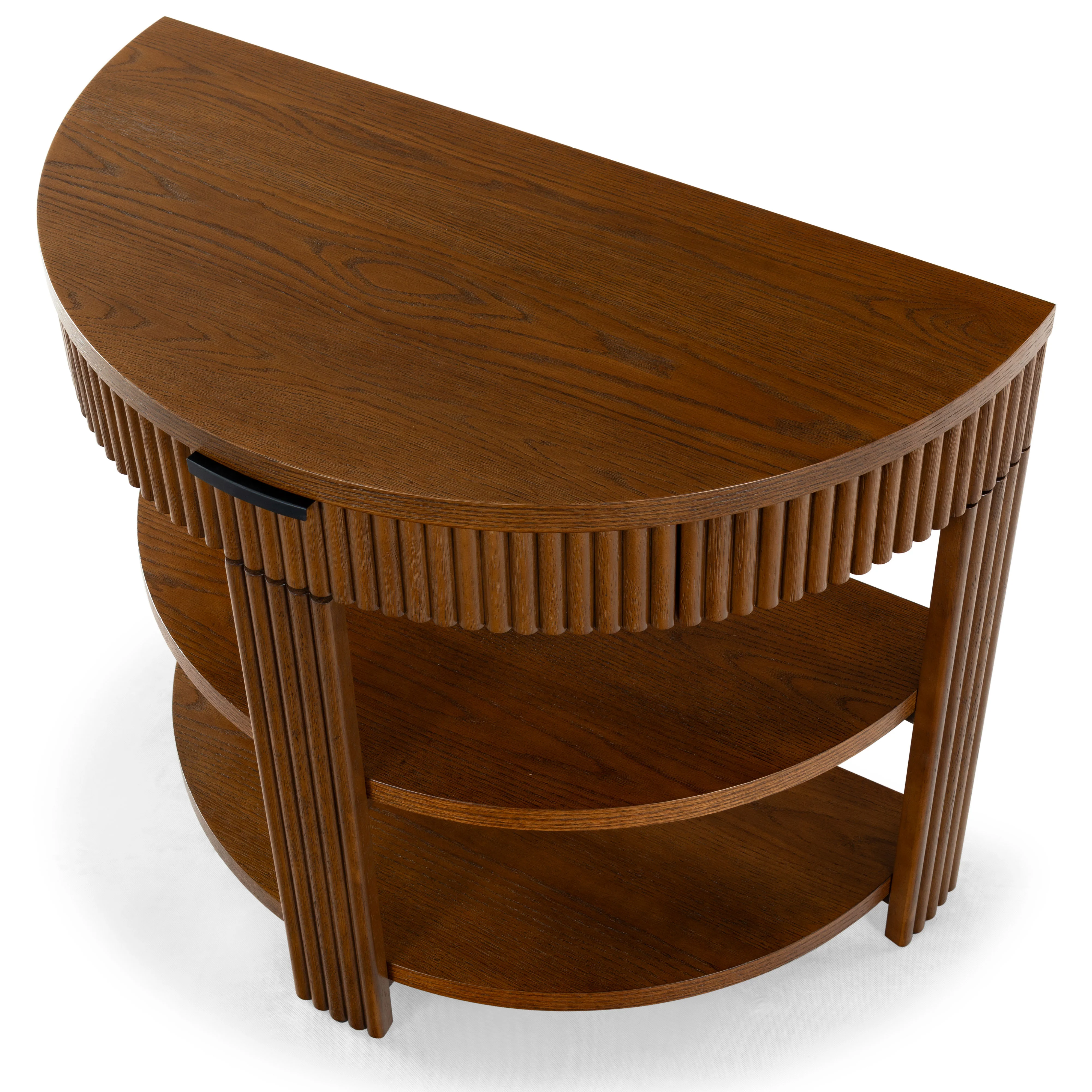 Shelbie Reeded Half Moon Console Table - Image 57