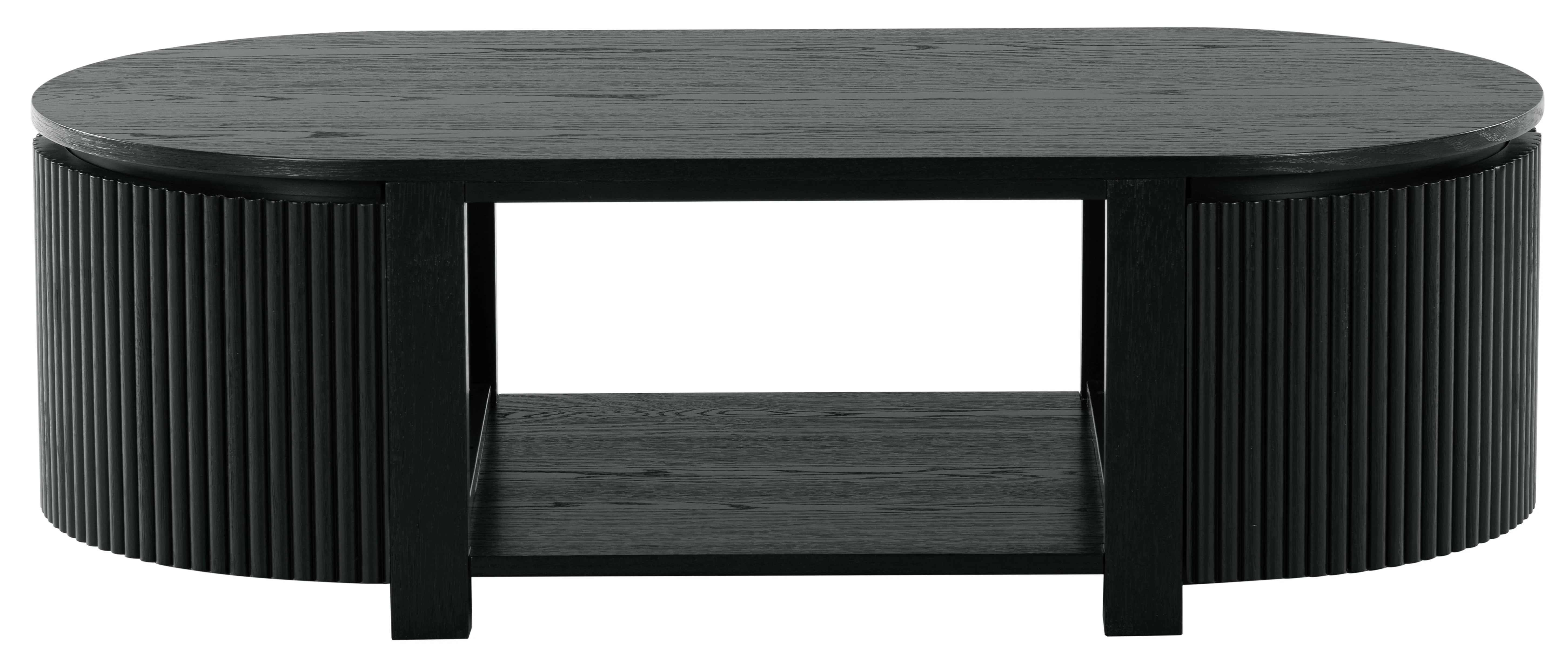 Shelbie Reeded Oval Coffee Table
