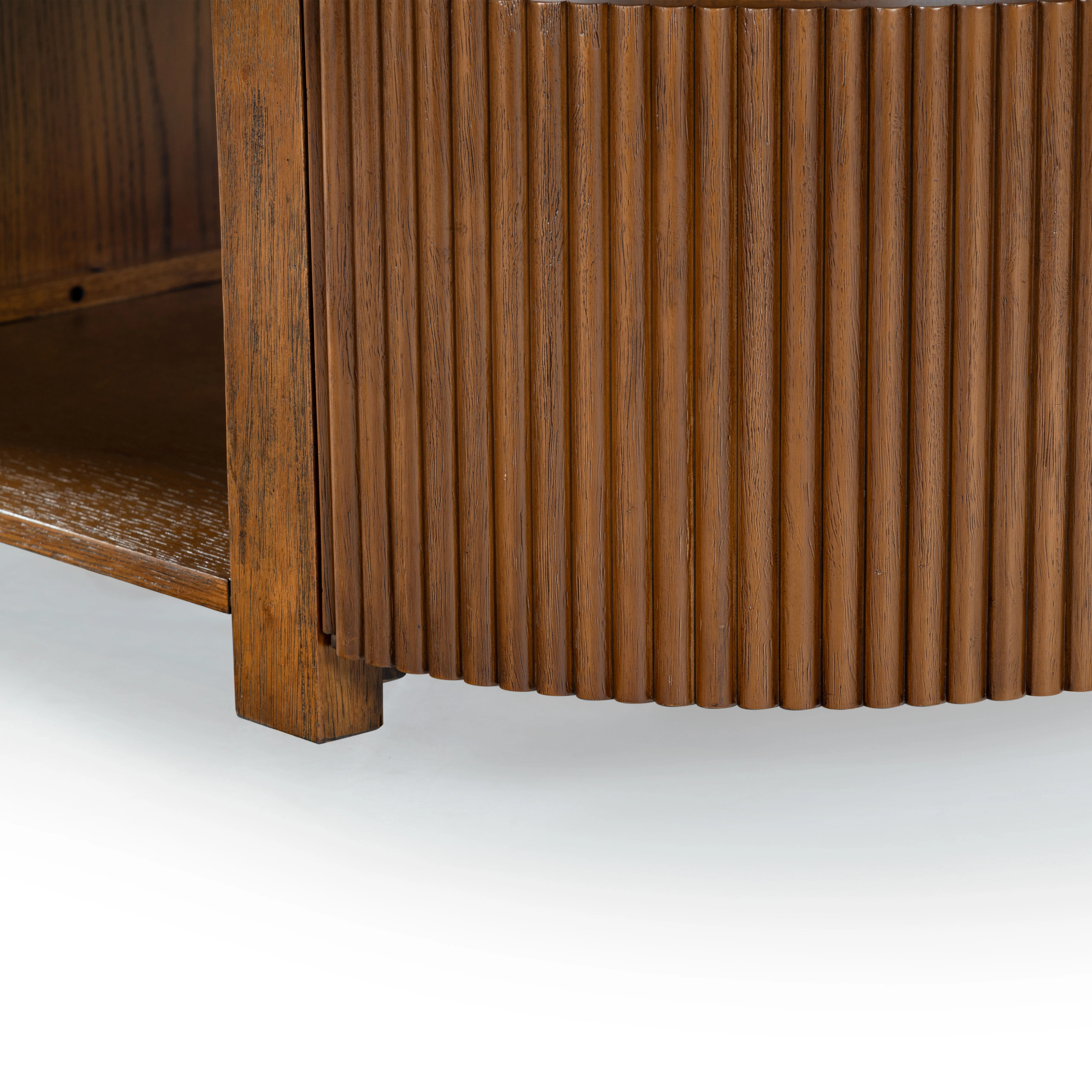 Shelbie Reeded Oval Coffee Table - Image 17