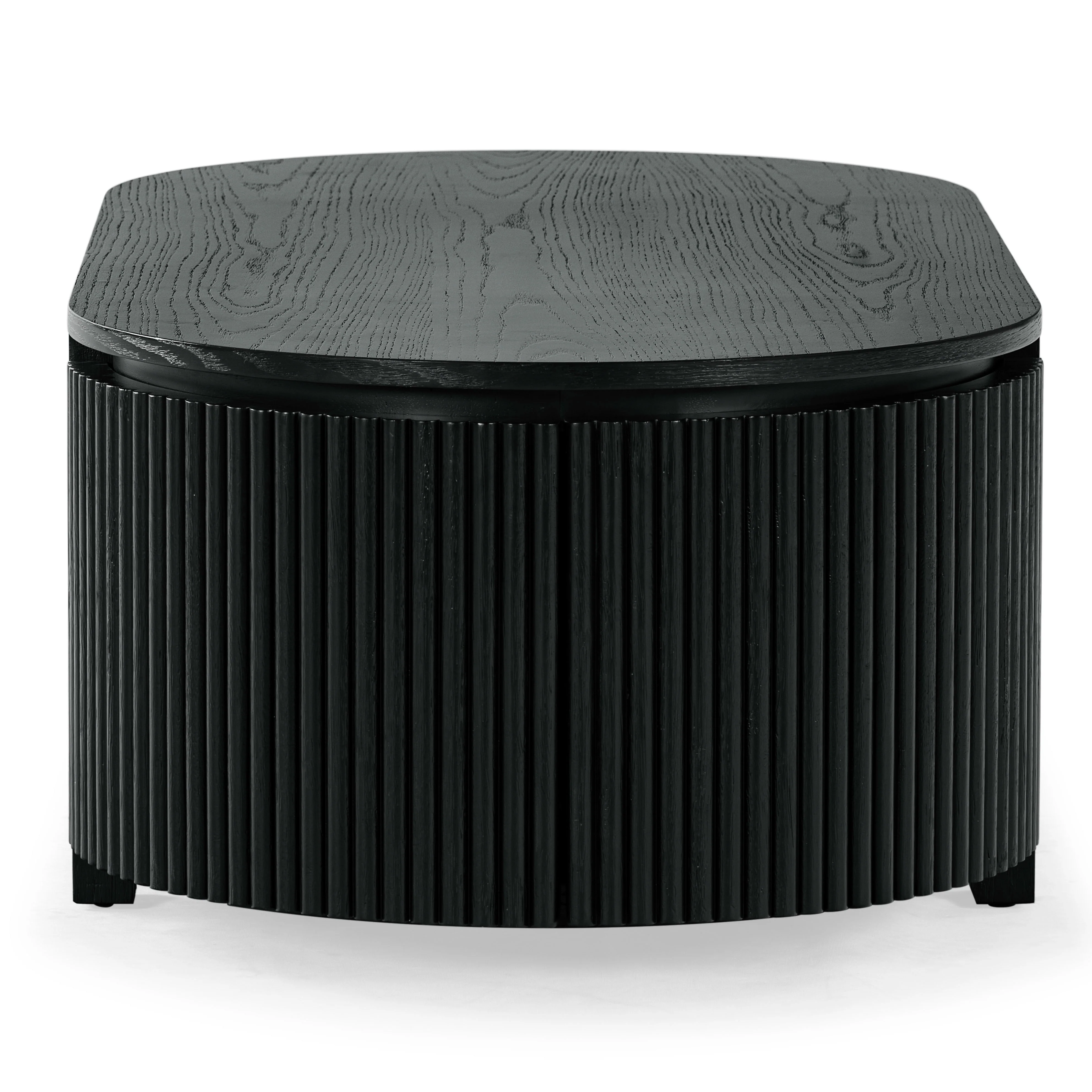 Shelbie Reeded Oval Coffee Table - Image 2