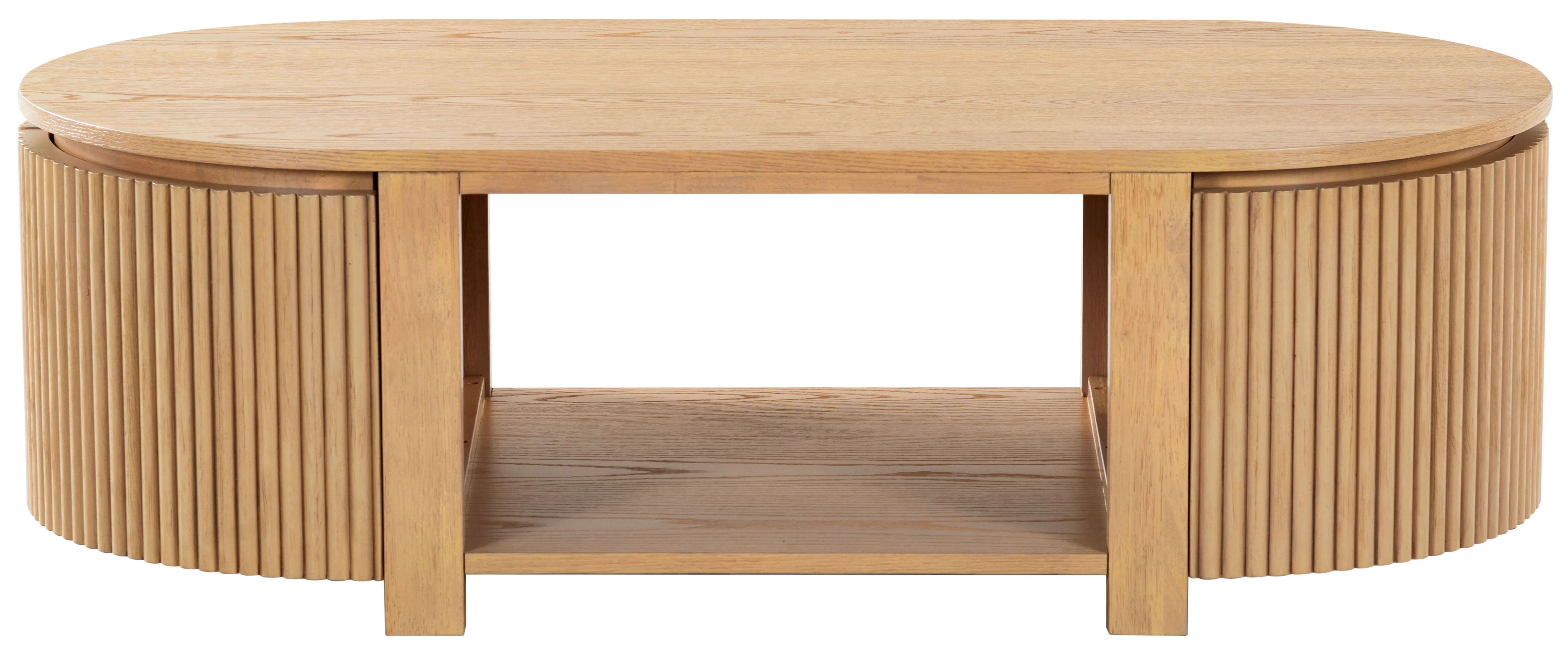 Shelbie Reeded Oval Coffee Table - Image 24