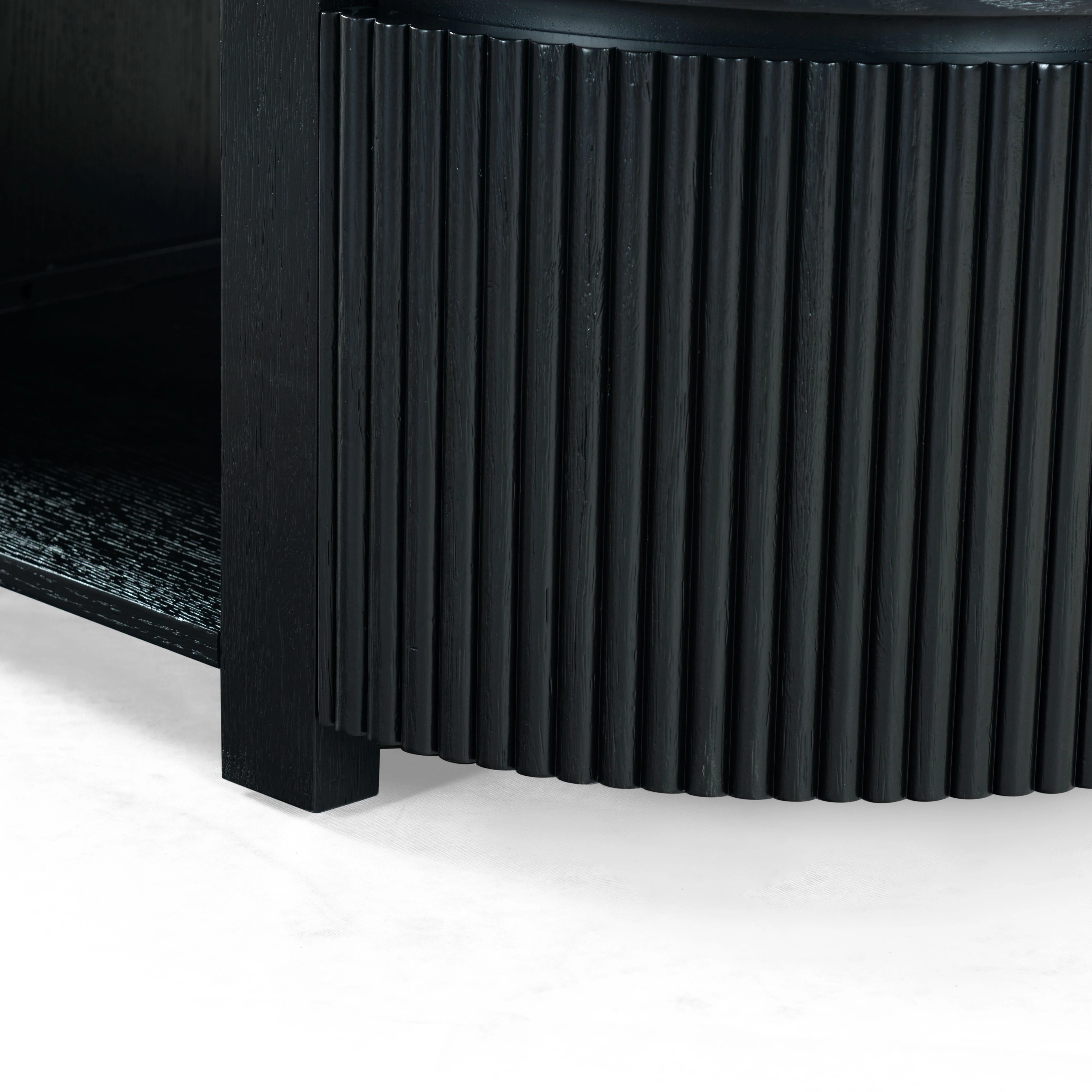Shelbie Reeded Oval Coffee Table - Image 6
