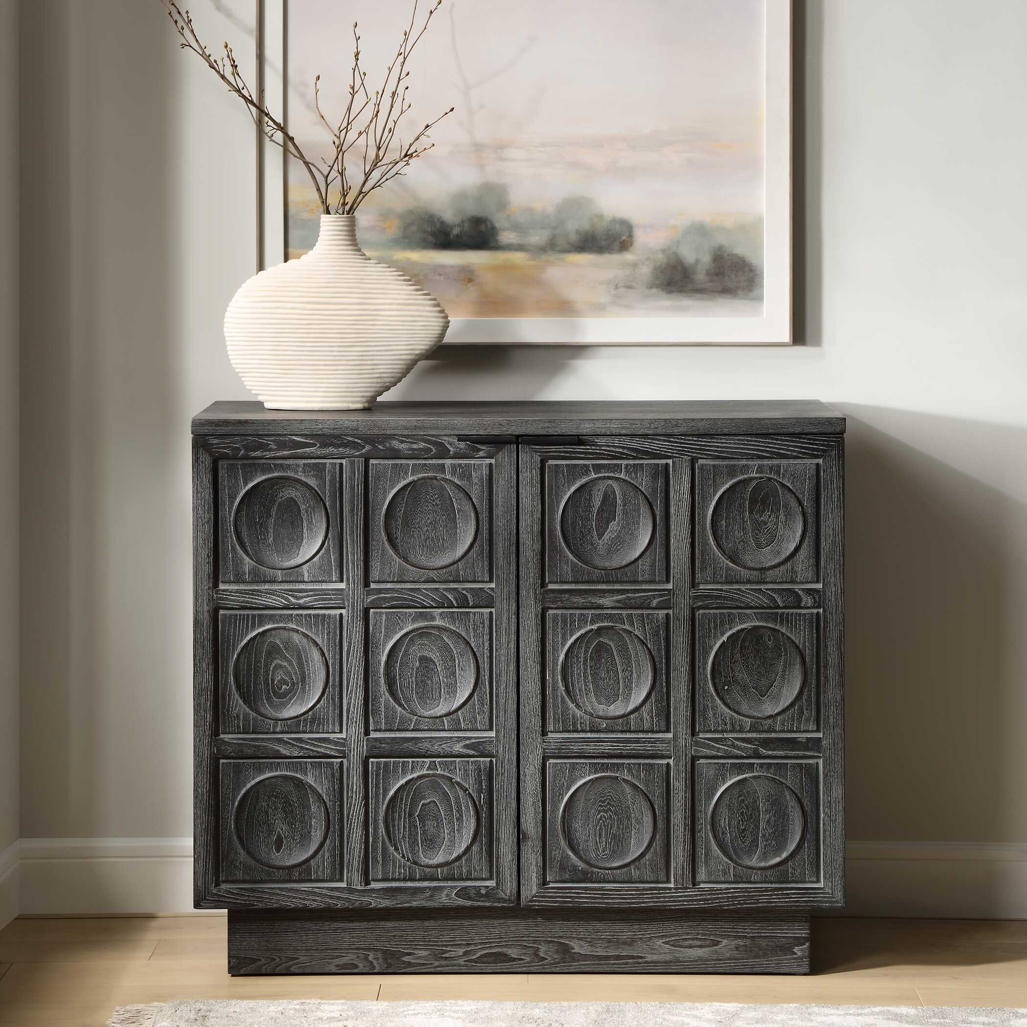 Shelby 2 Door Ebony Stained Cabinet - Image 2