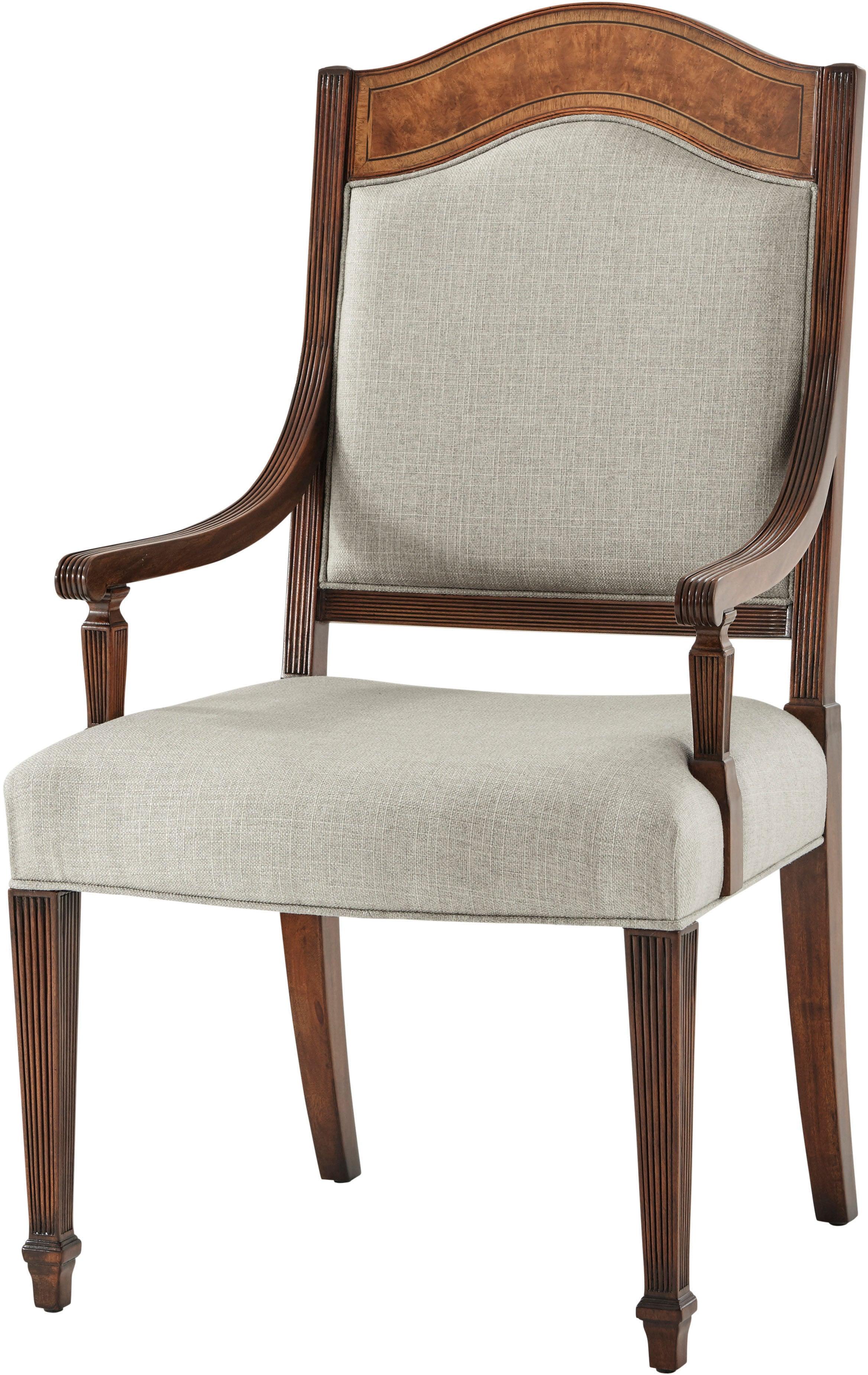 Sheraton's Satinwood Armchair - Set Of 2