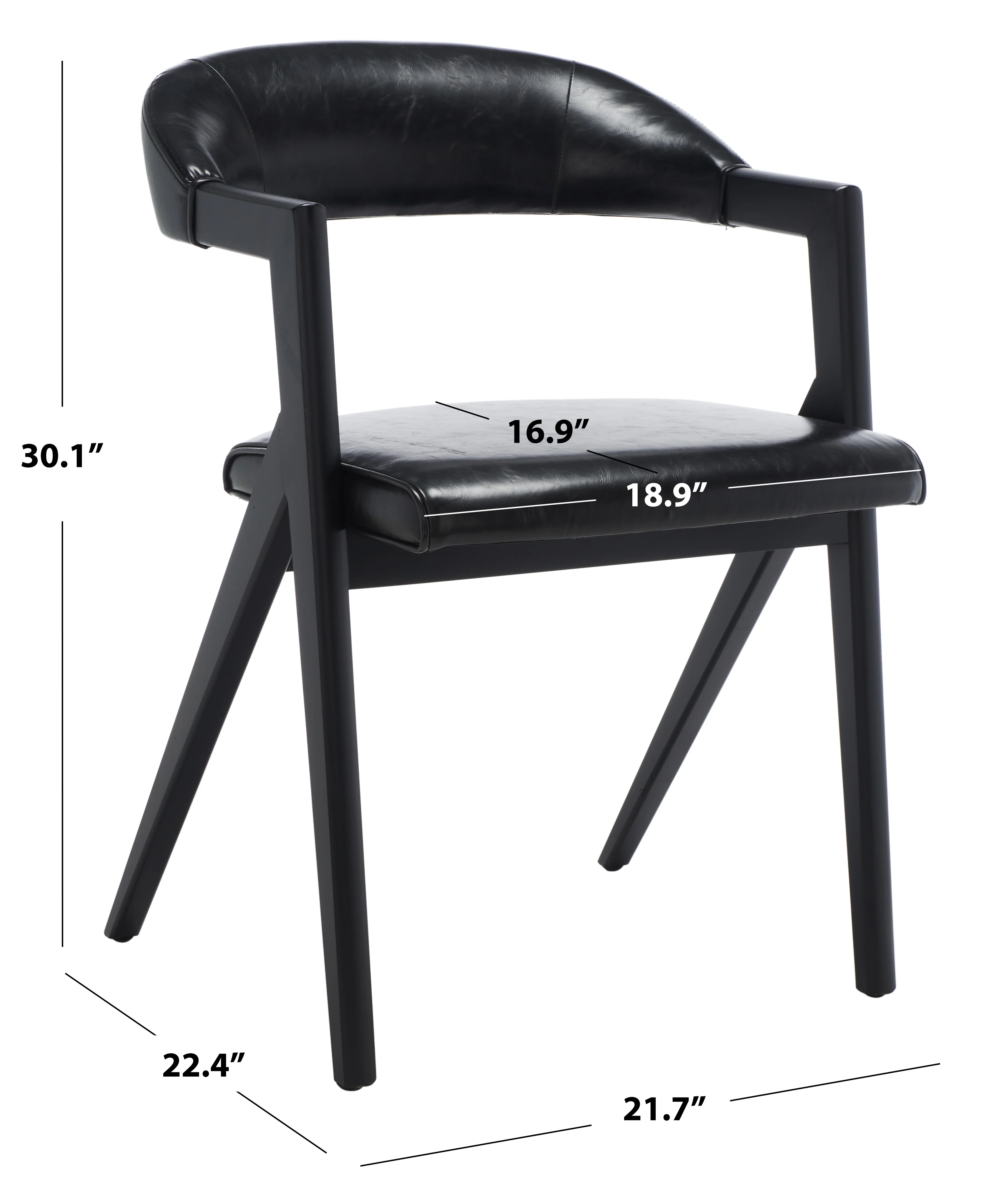 Sherisse Vegan Leather Dining Chair - Image 7