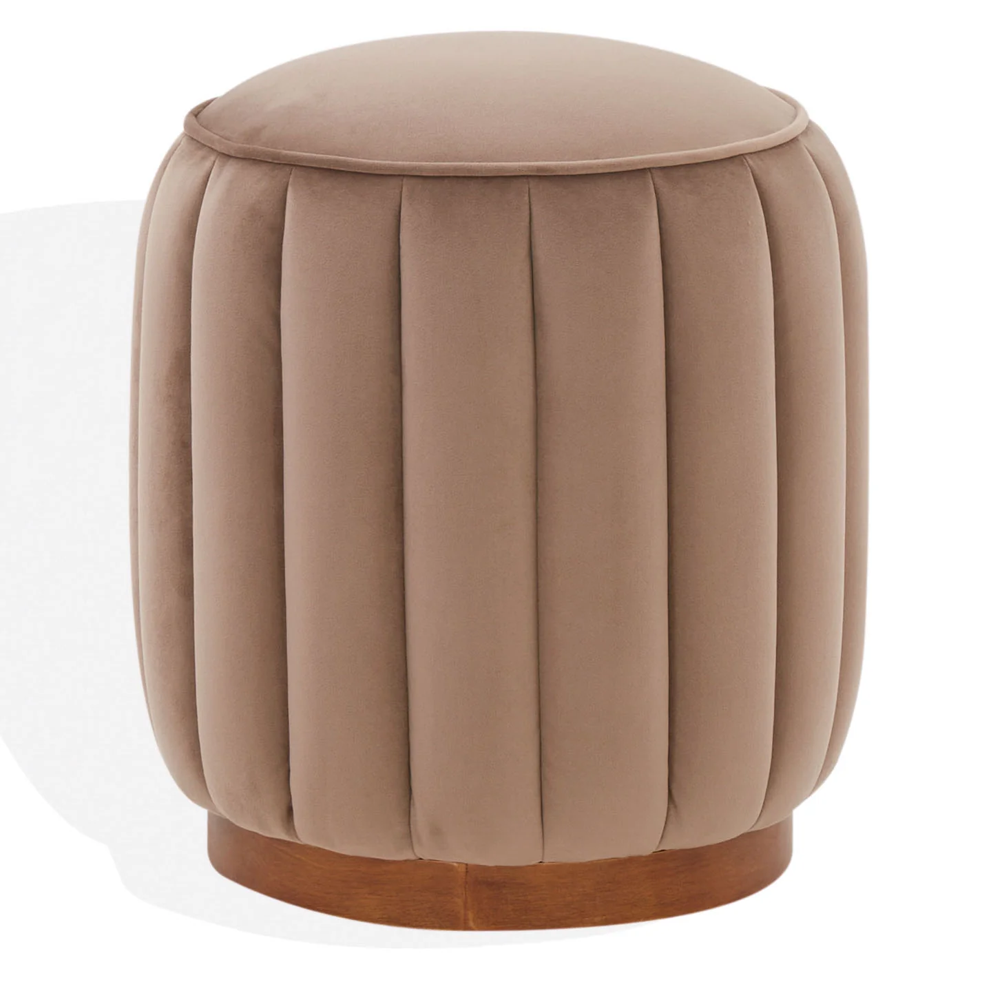 Sherrie Round Channel Tufted Ottoman - Image 6