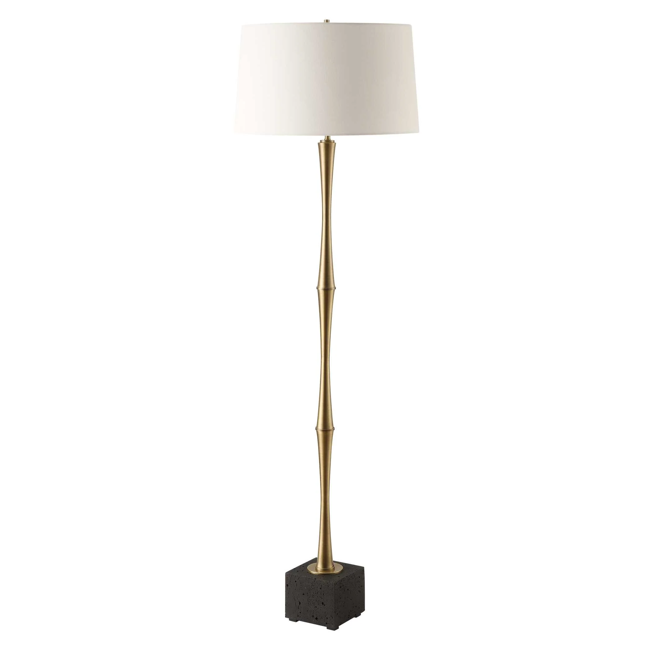 Shino Antique Brass Floor Lamp - Image 4