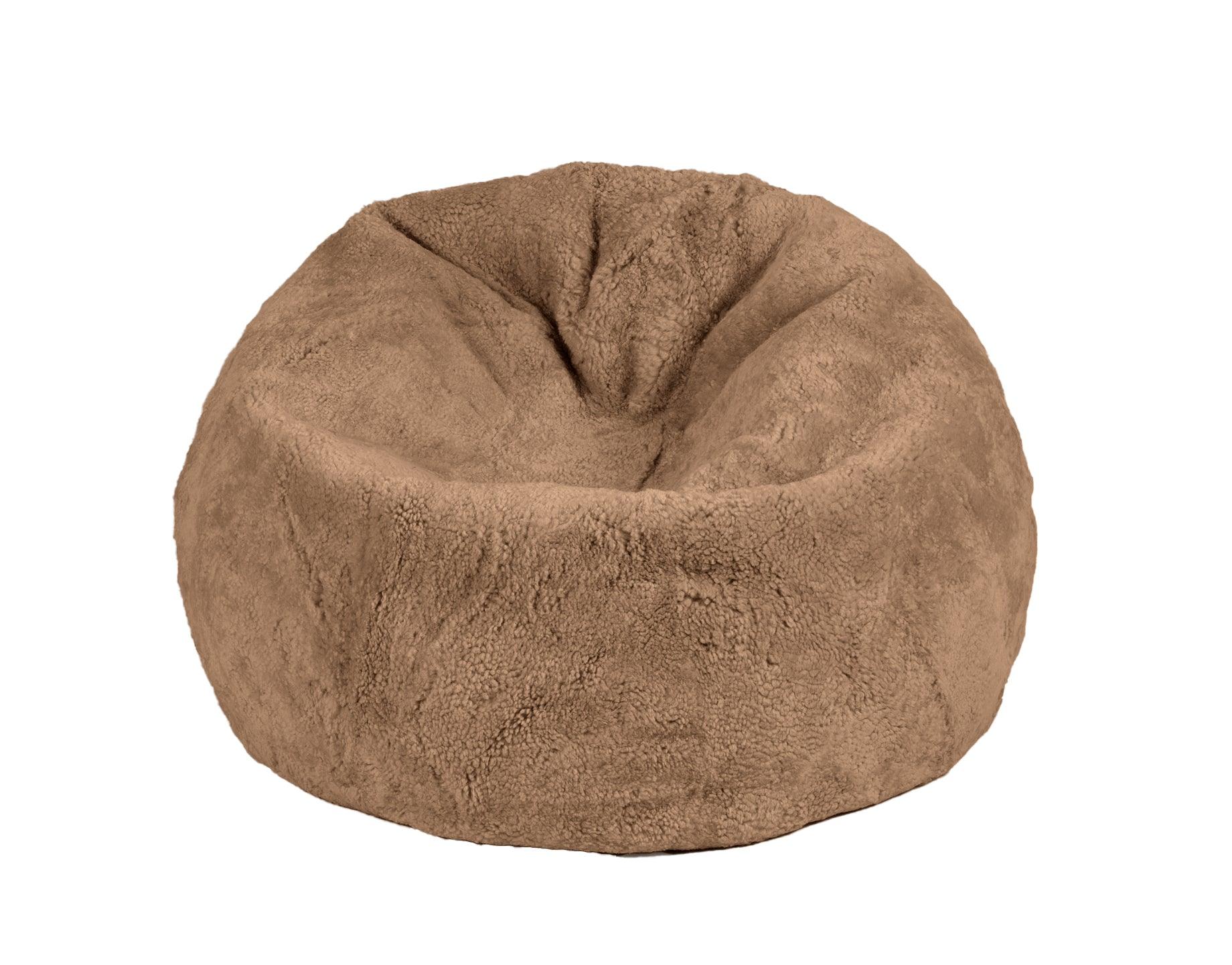 Shorn Curly Sheepskin Beanbag