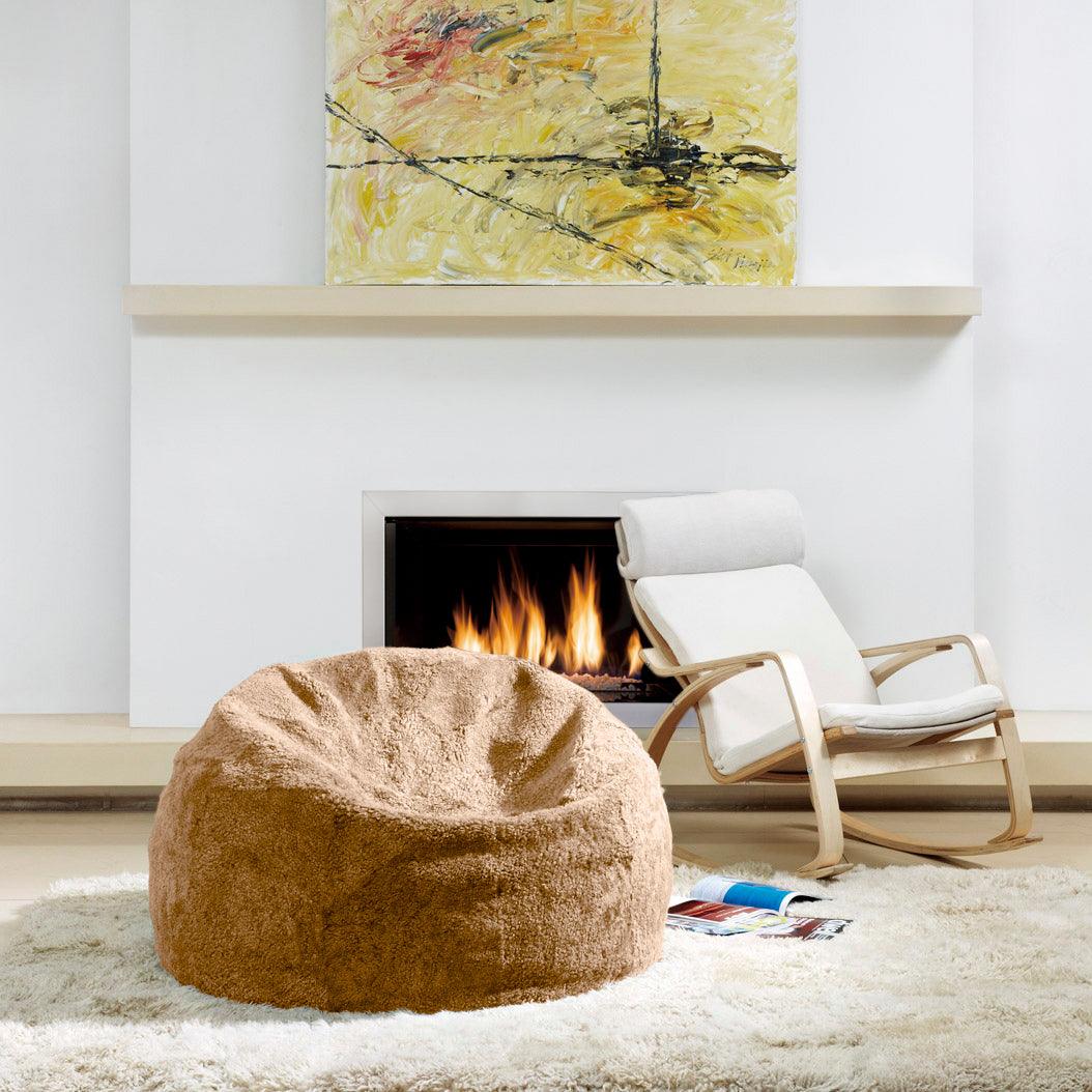 Shorn Curly Sheepskin Beanbag - Image 2