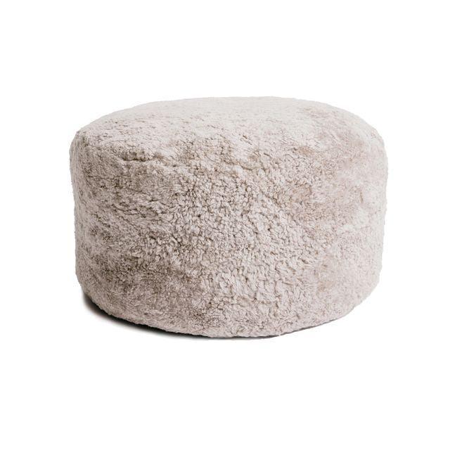 Shorn Curly Sheepskin Ottoman - Image 7
