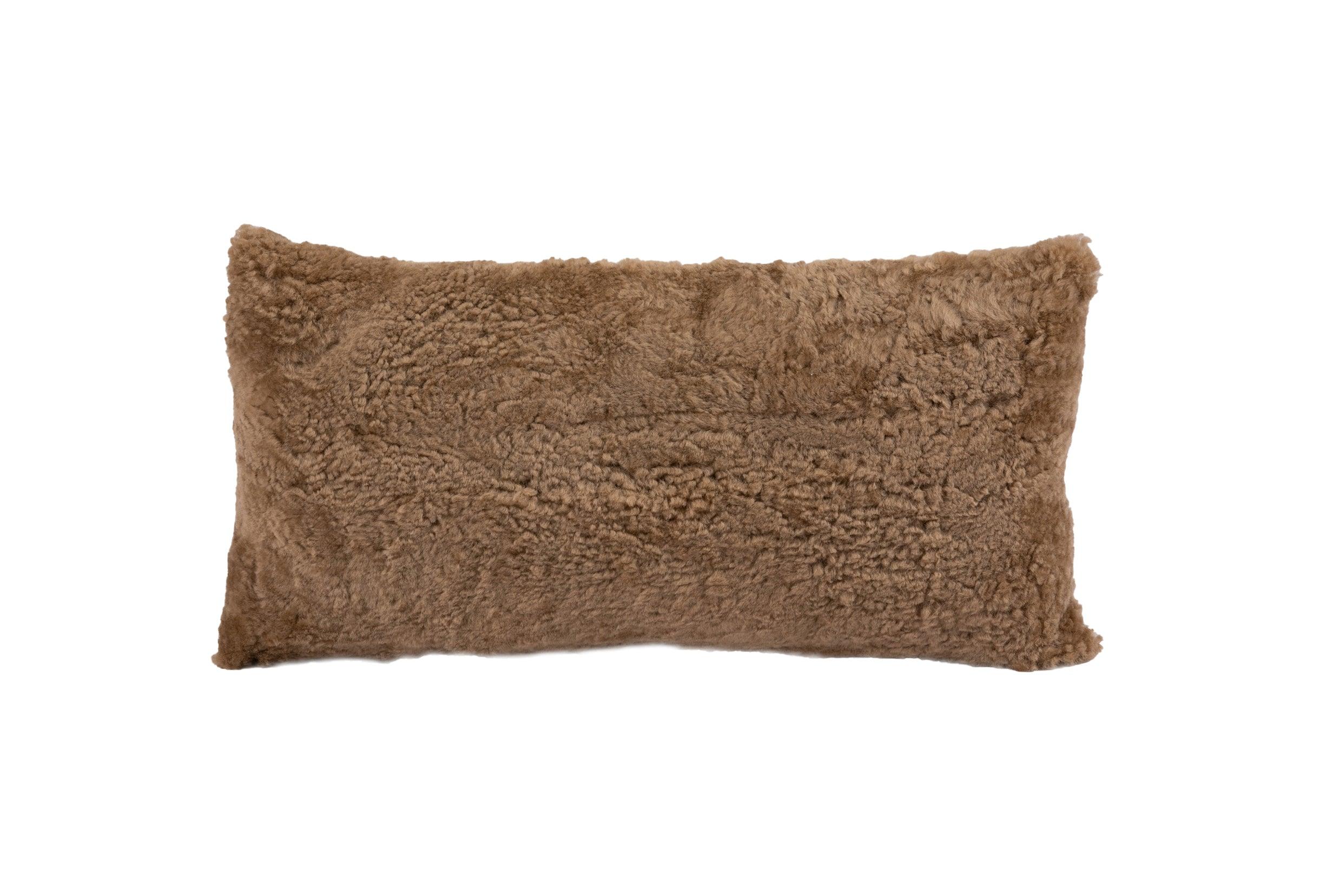 Shortwool Curly Sheepskin Lumbar Cushion - Image 4