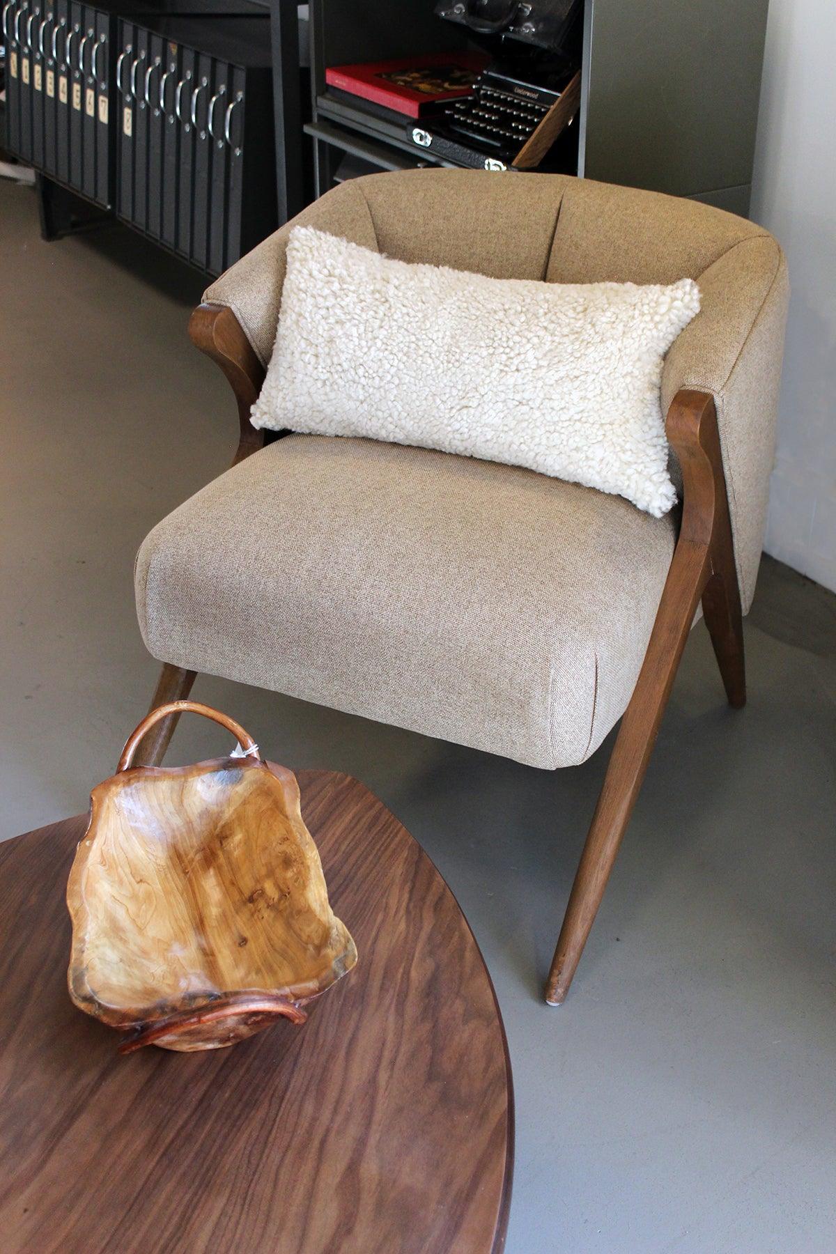 Shortwool Curly Sheepskin Lumbar Cushion - Image 9
