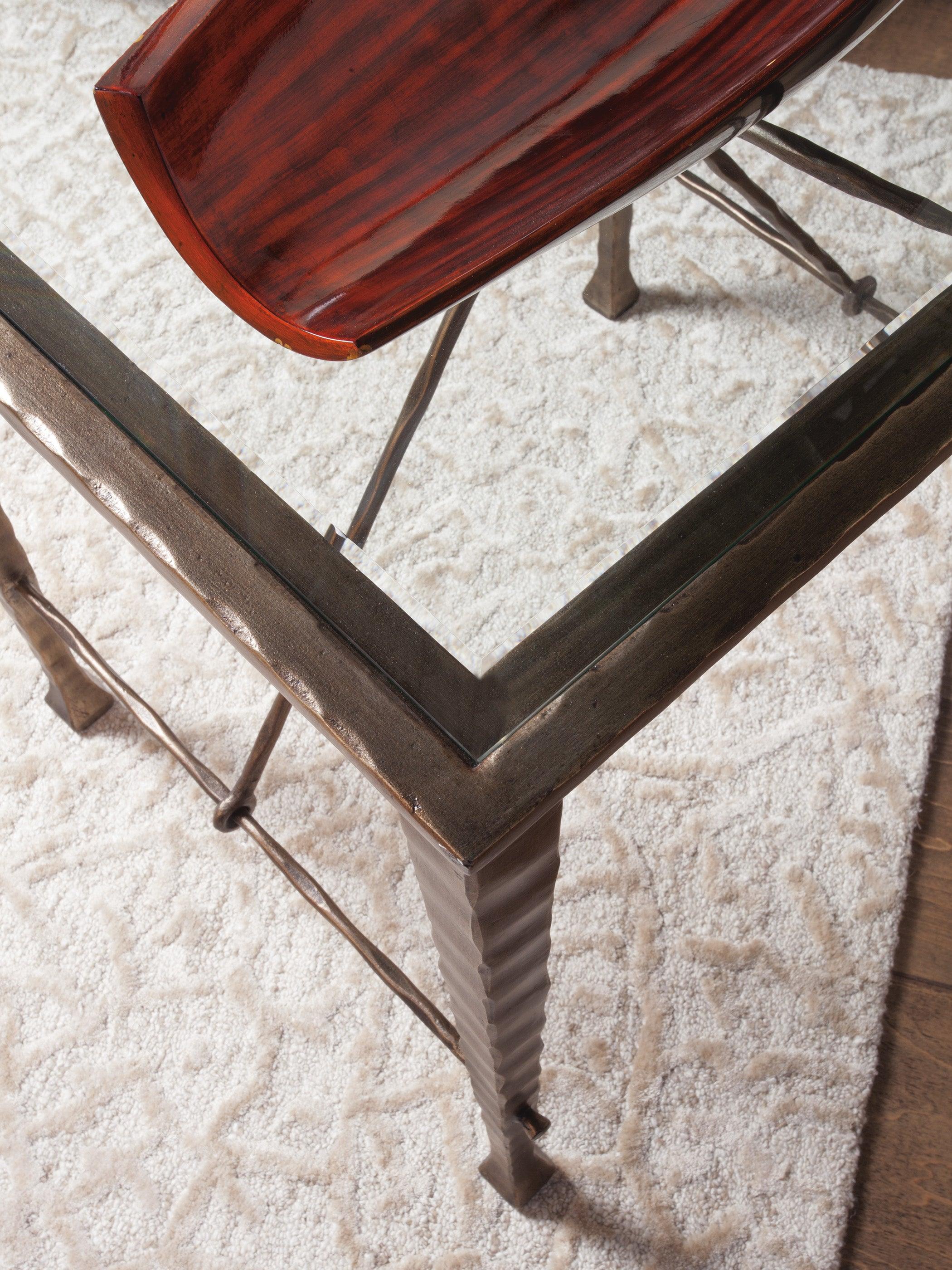Signature Designs Cortona Console With Glass Top - Image 2