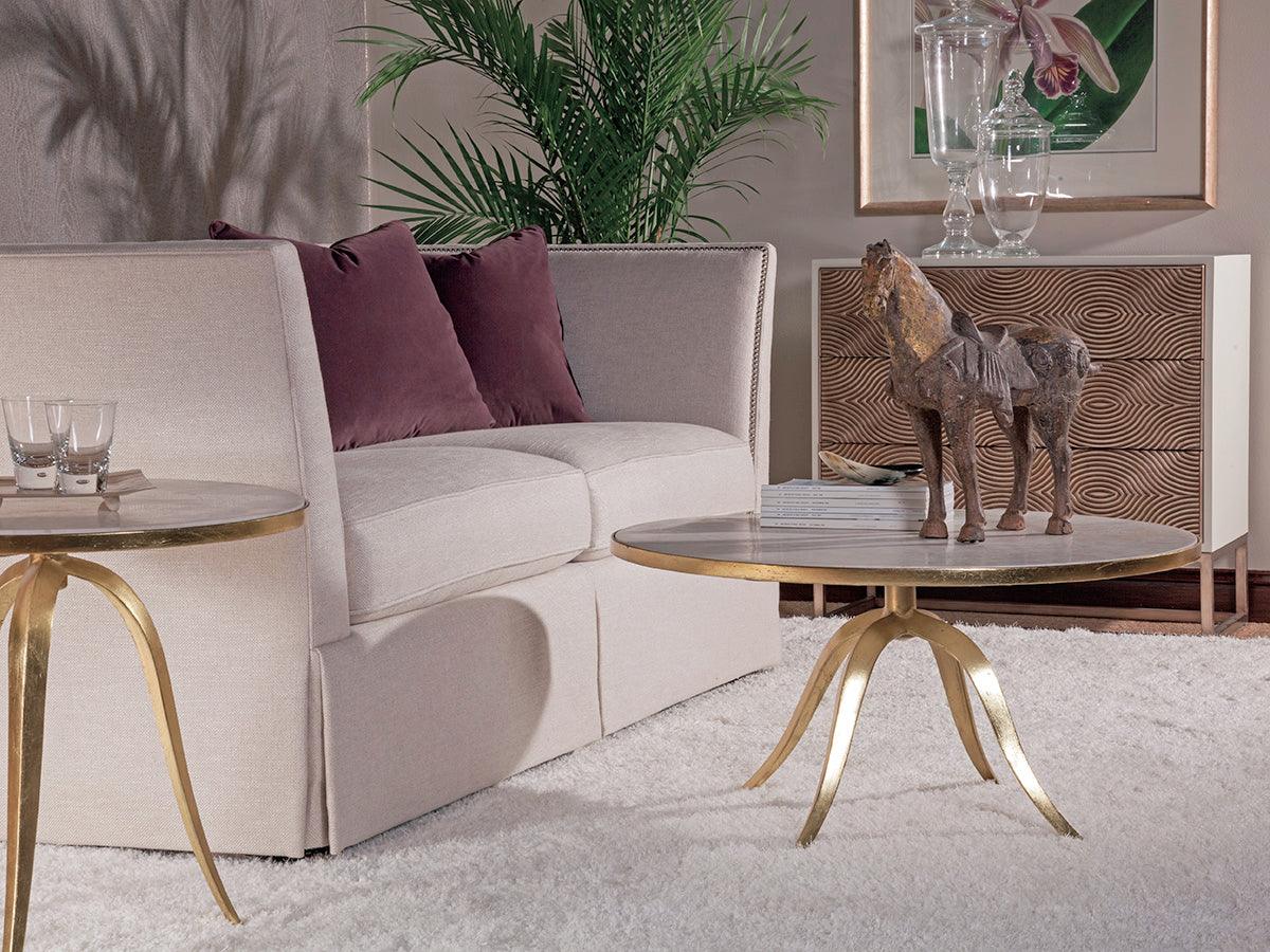 Signature Designs Crystal Stone Round End Table - Image 2