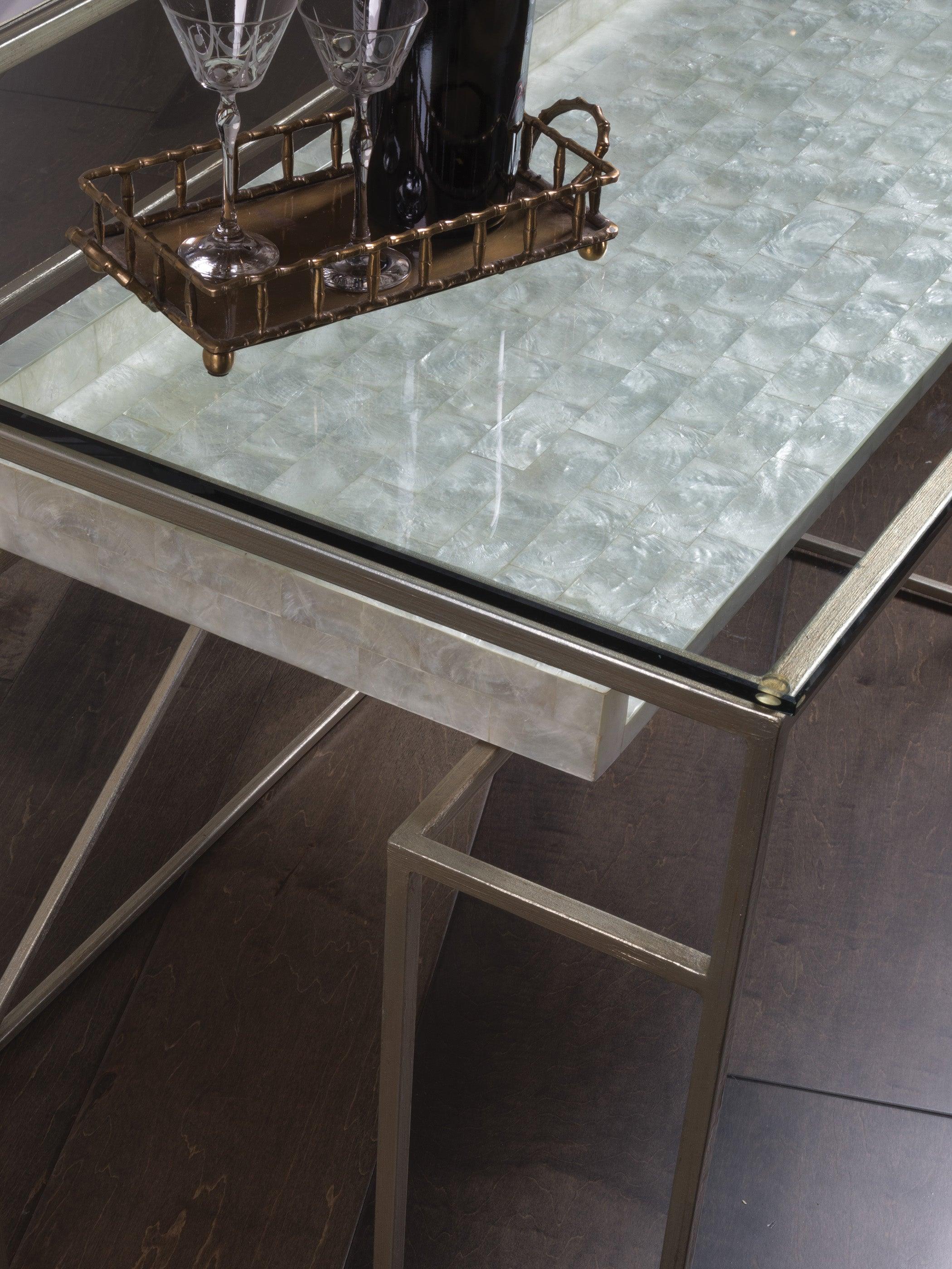 Signature Designs Cumulus Capiz Writing Table - Image 3