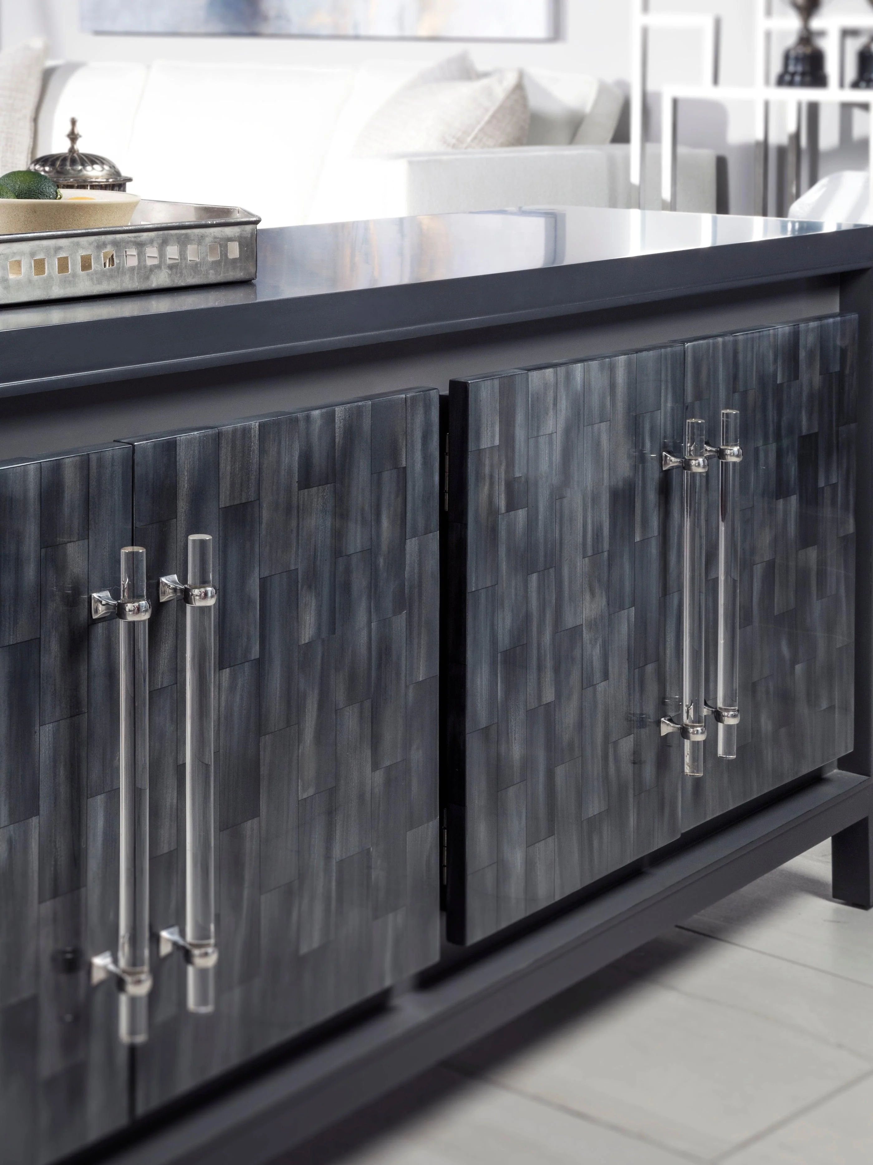 Signature Designs Elation Gray Media Console - Image 3