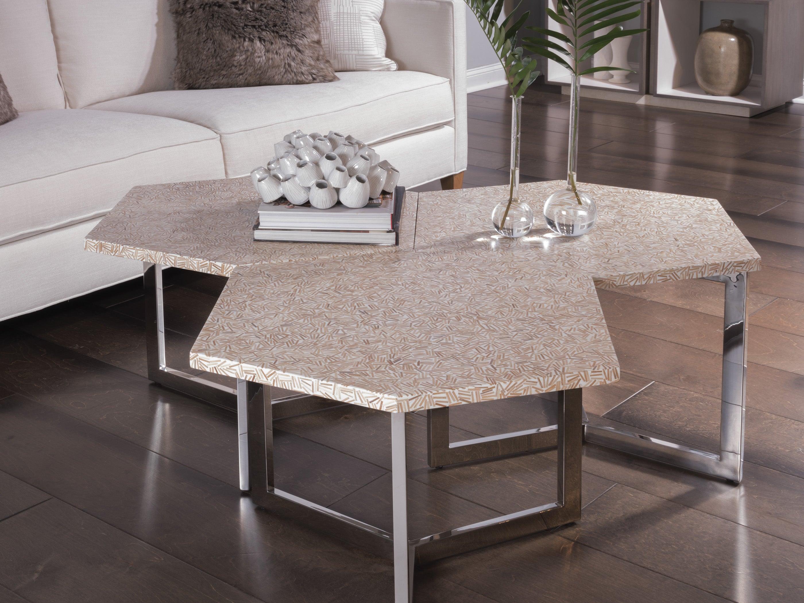 Signature Designs Inamorata Hexagonal Cluster Bunching Table - Image 2