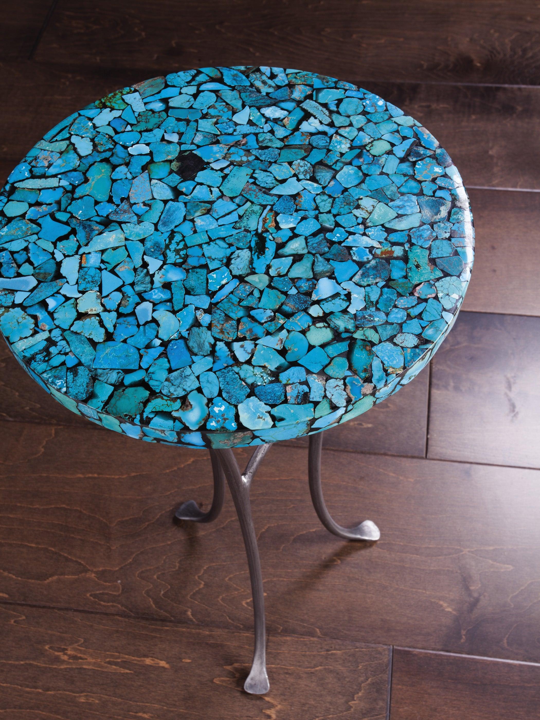 Signature Designs Isidora Turquoise Spot Table - Image 2