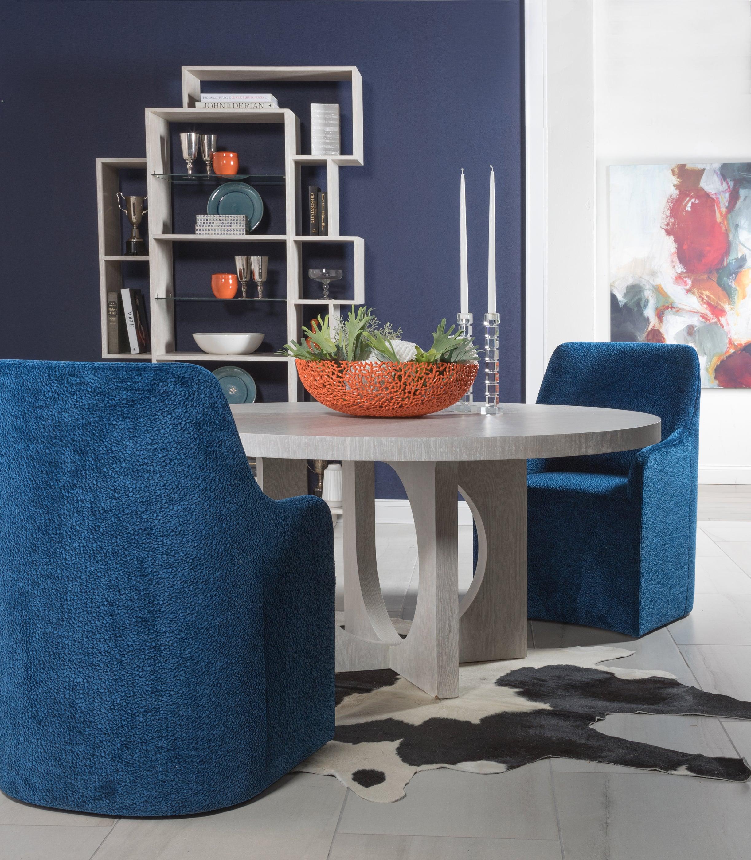 Signature Designs Misty Gray Apostrophe Round Dining Table - Image 3