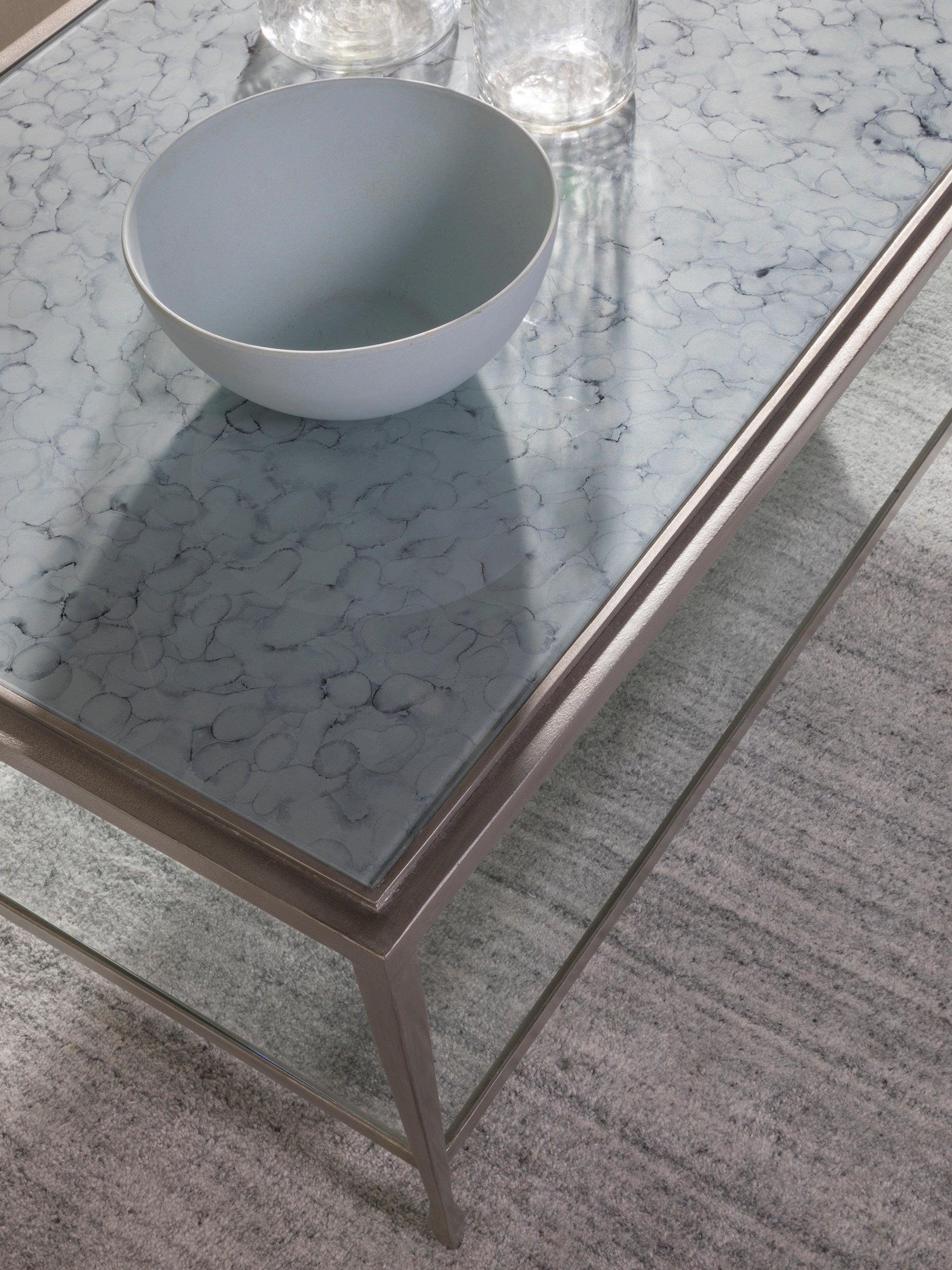 Signature Designs Sashay Silver Rectangular Cocktail Table - Image 2
