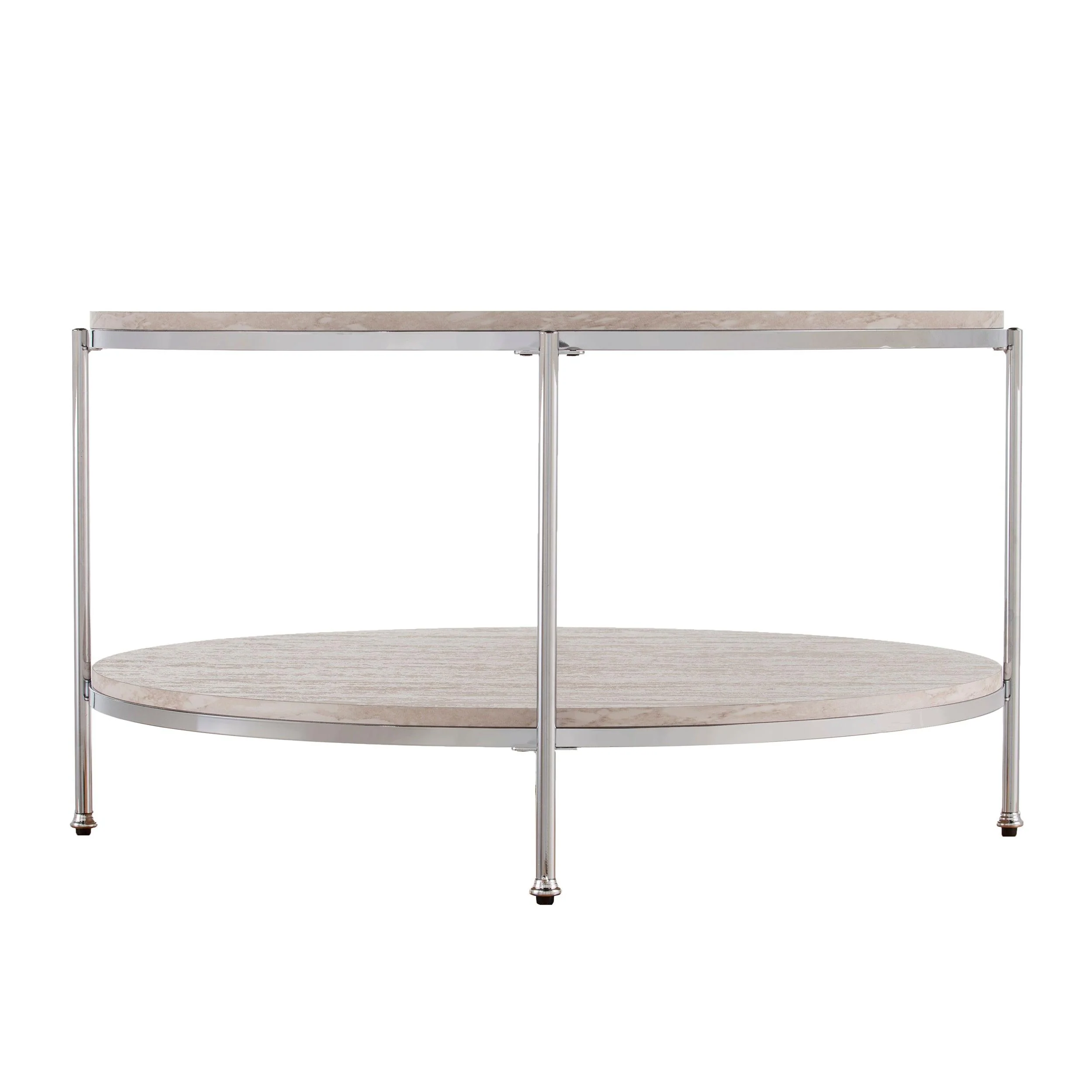 Silas Round Faux Stone Cocktail Table - Image 7