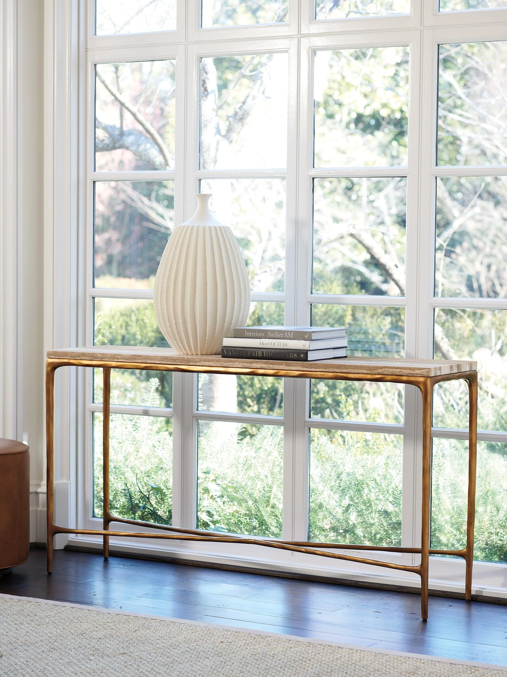 Silverado Menlo Park Console With Stone Top - Image 2