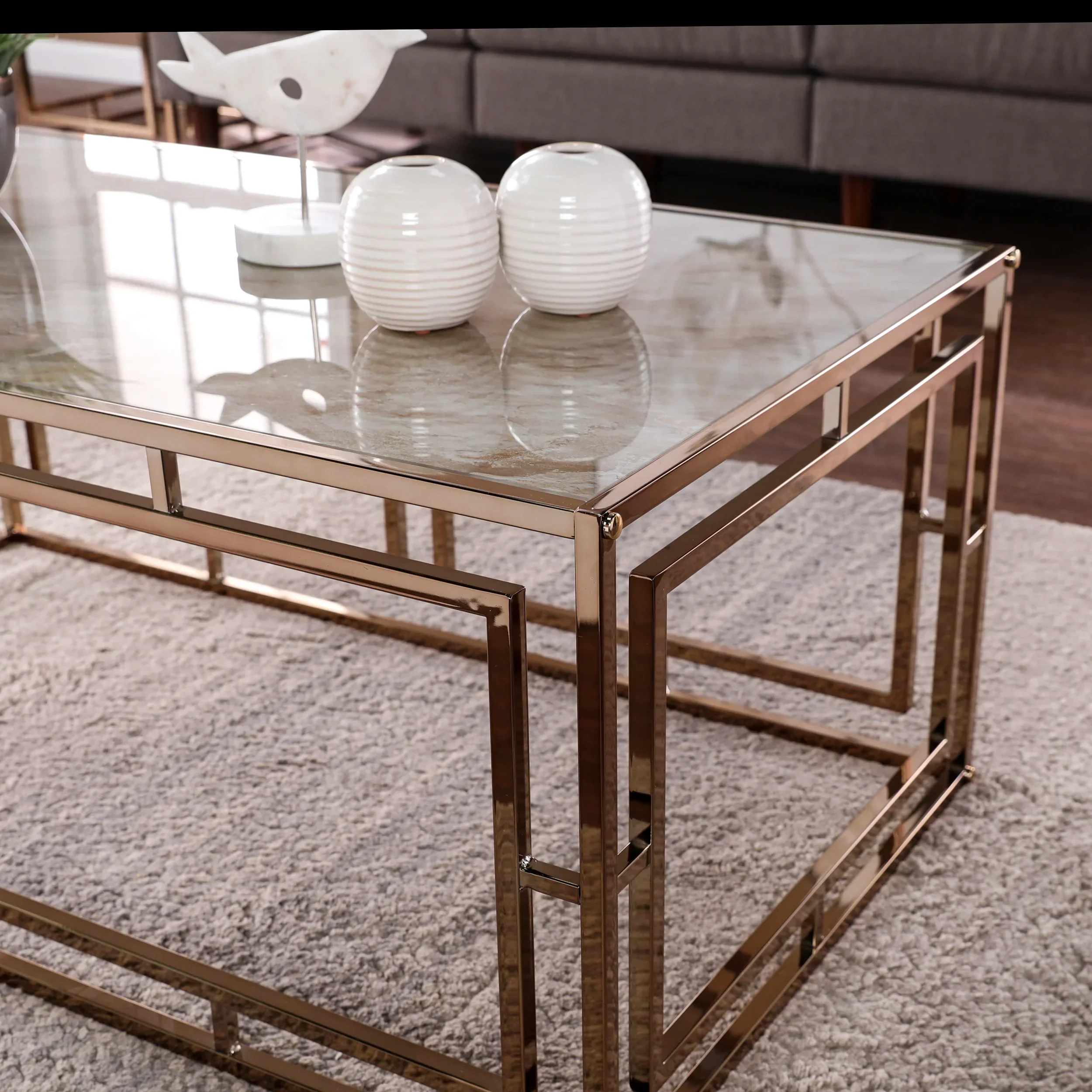 Simondley Faux Marble Cocktail Table - Image 6
