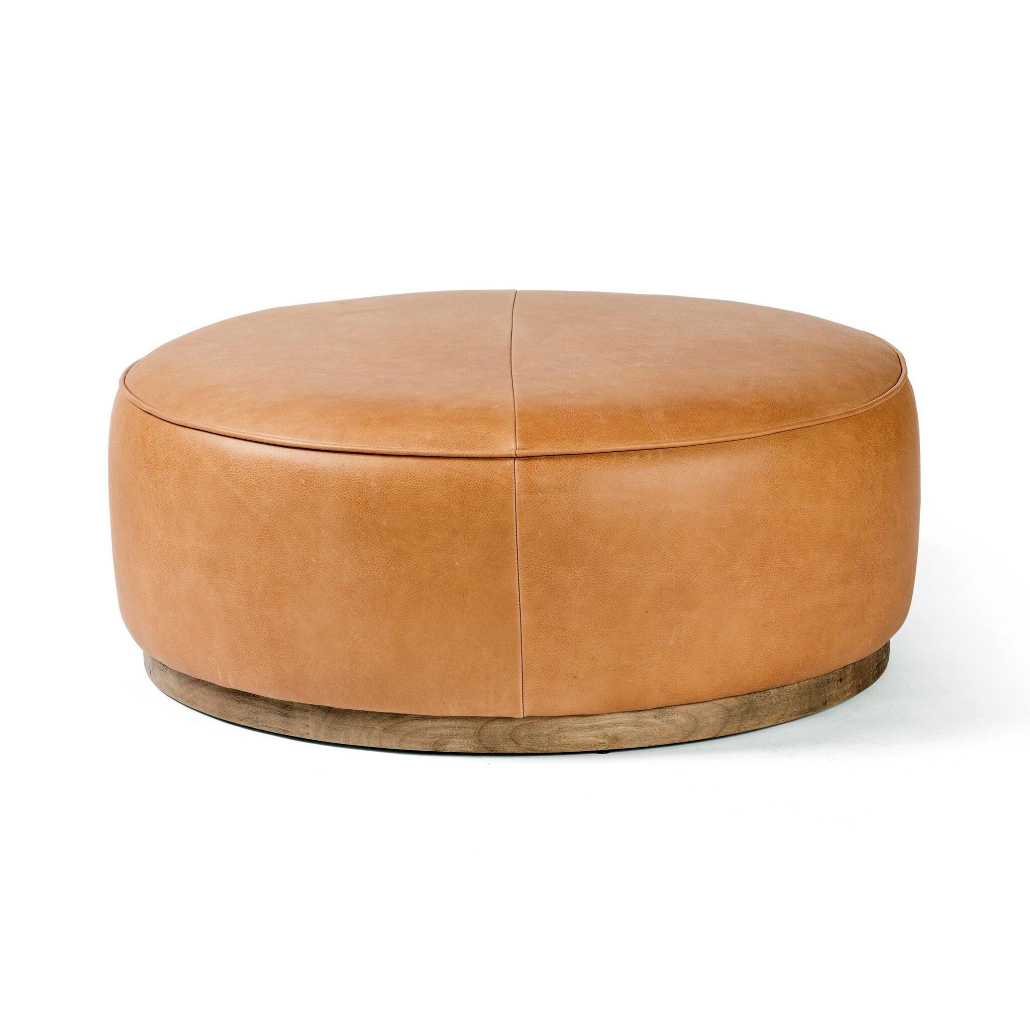Sinclair Large Round Ottoman - Image 2