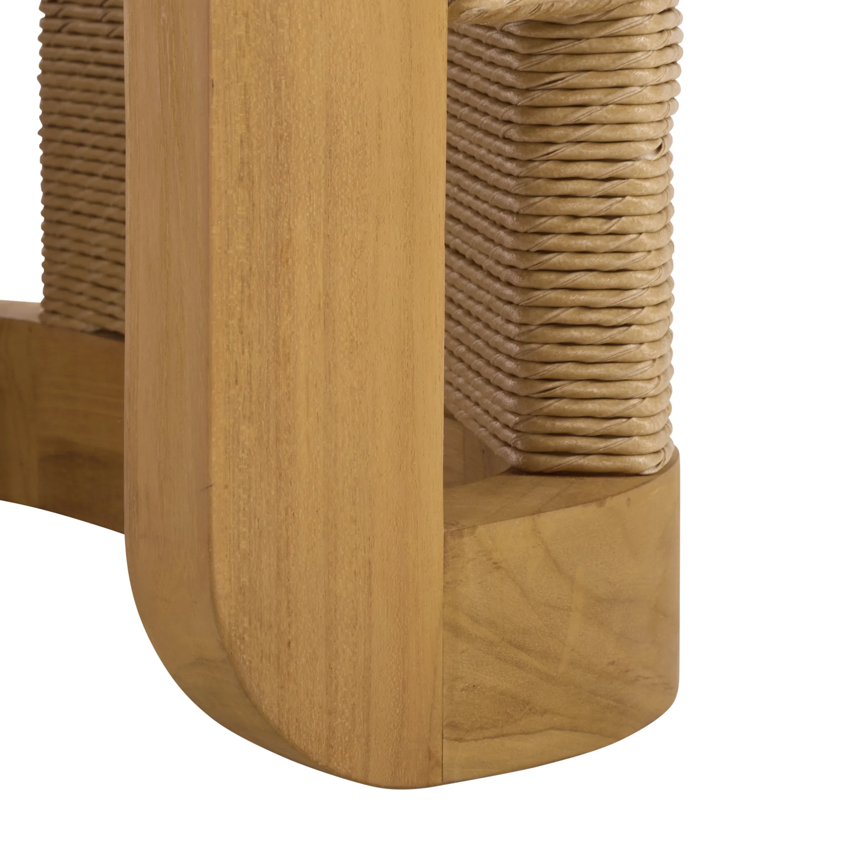 Skipper Teak And Hyacinth Outdoor Coffee Table - Image 9