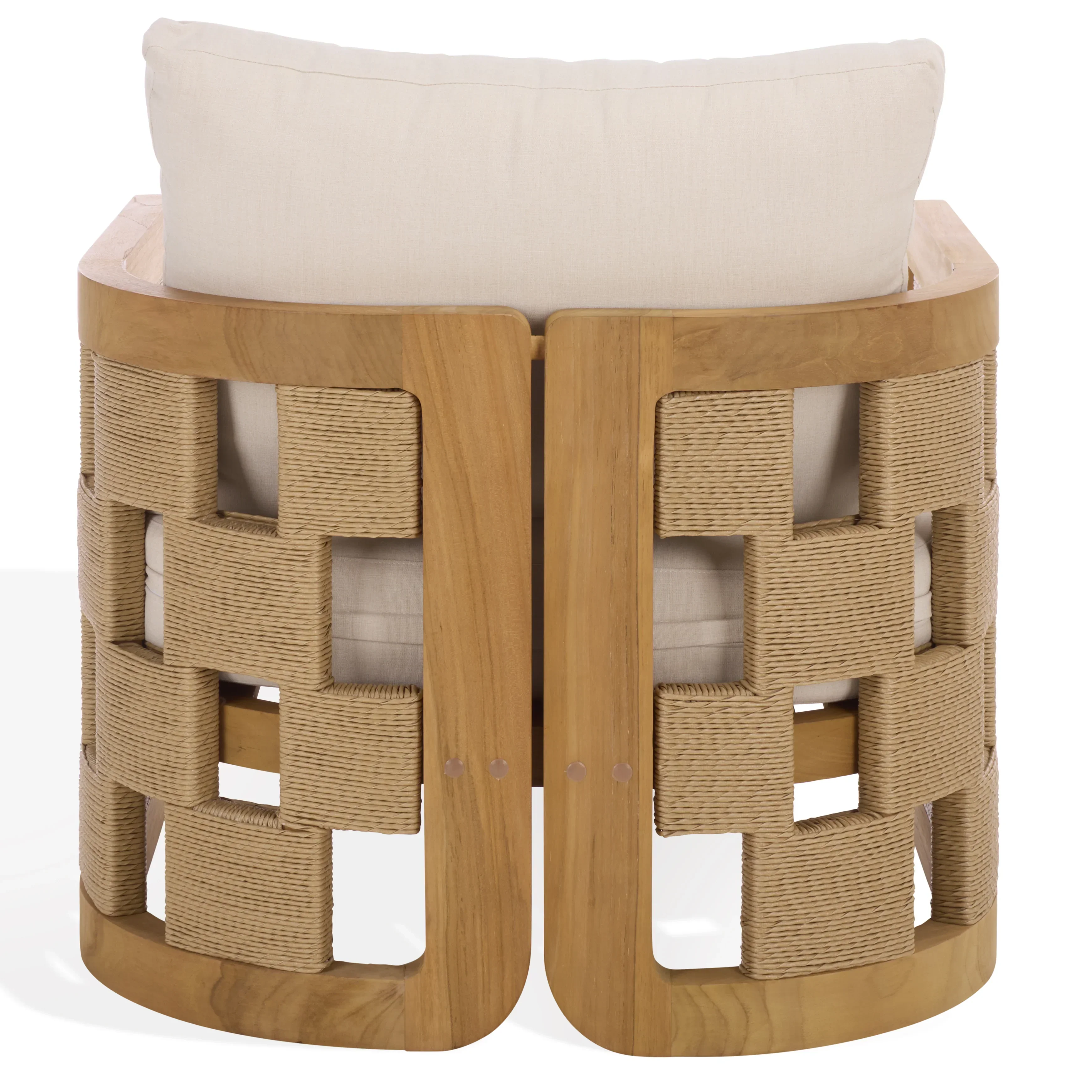 Skipper Teak And Hyacinth Patio Chair - Image 3
