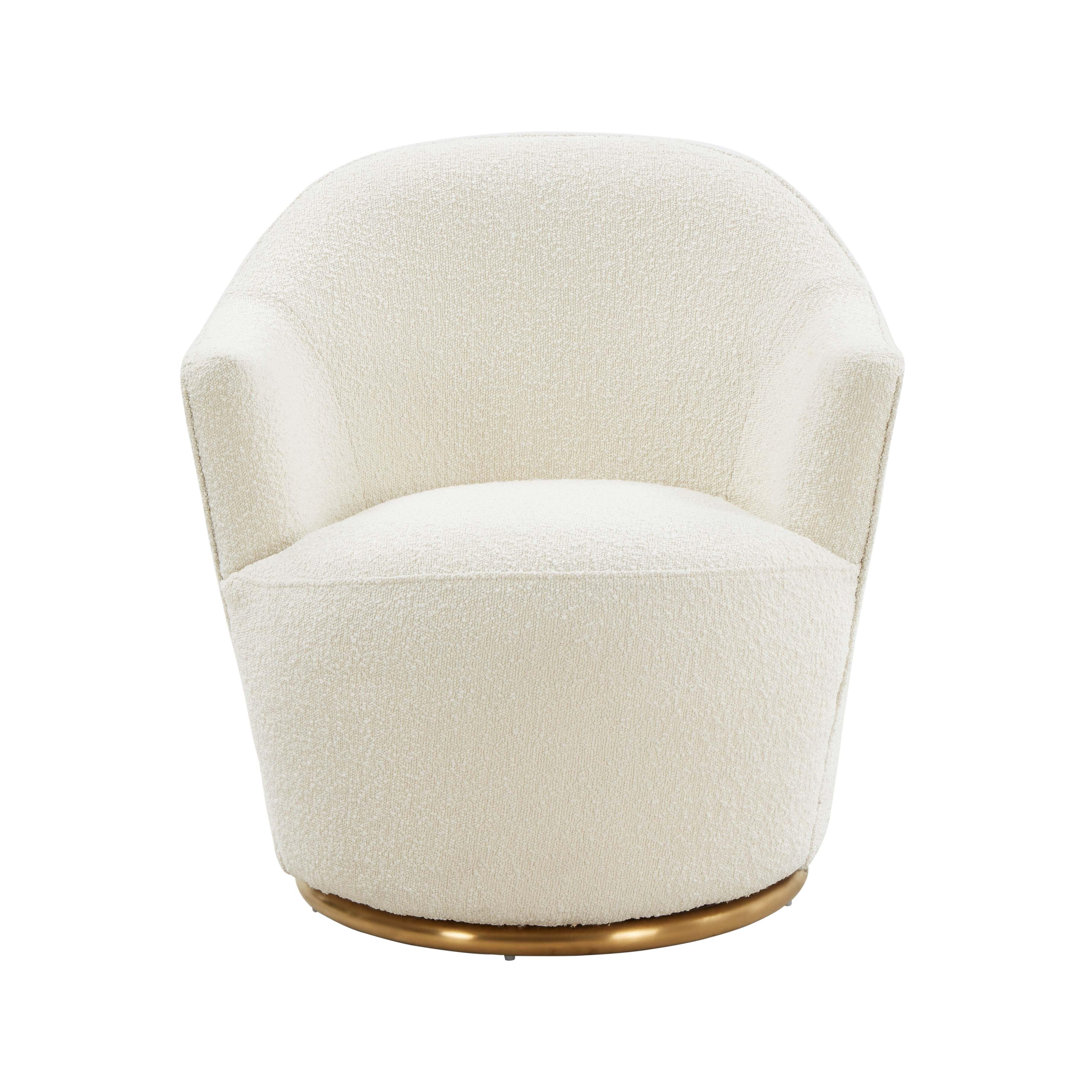 Skyla Boucle Swivel Chair - Image 2