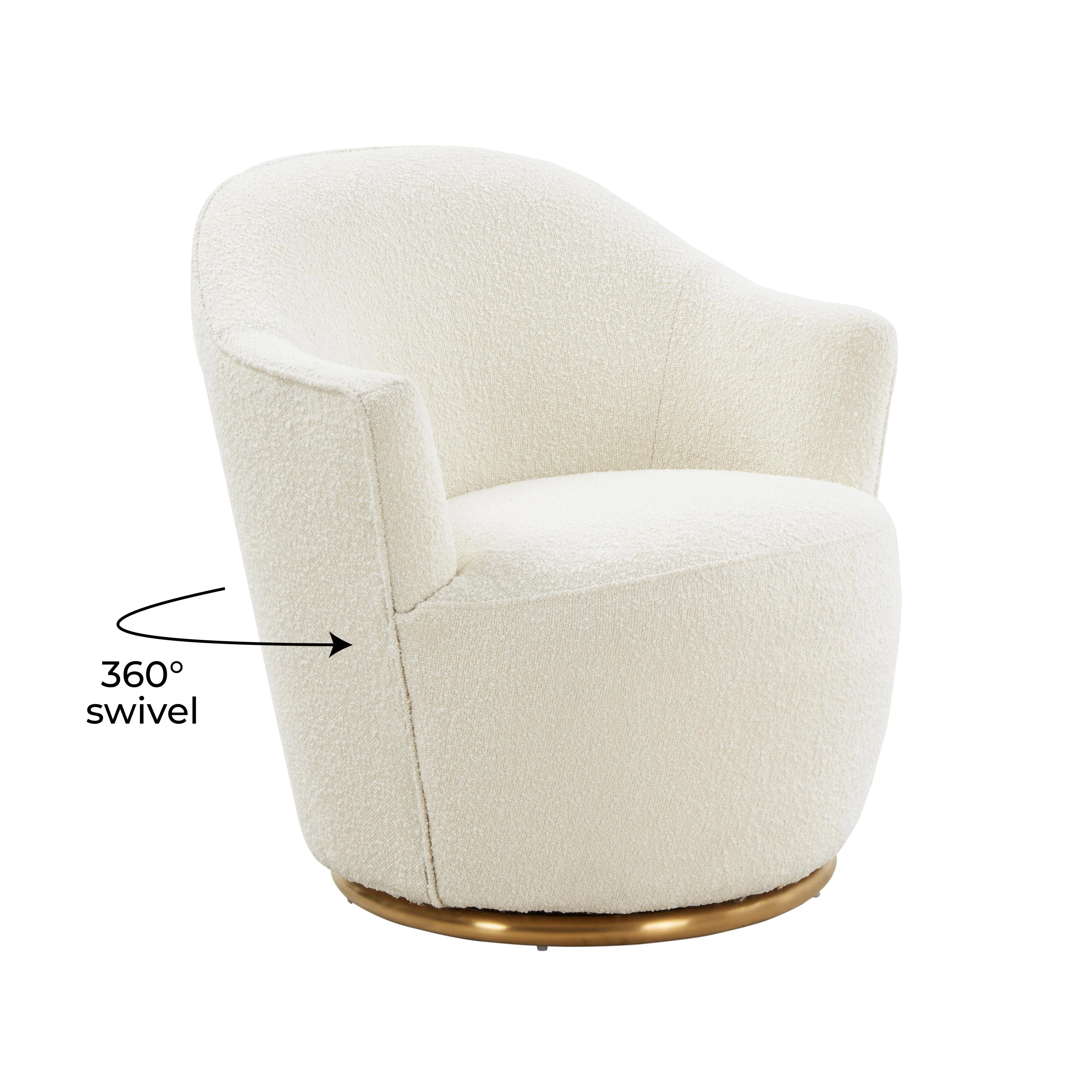 Skyla Boucle Swivel Chair - Image 5