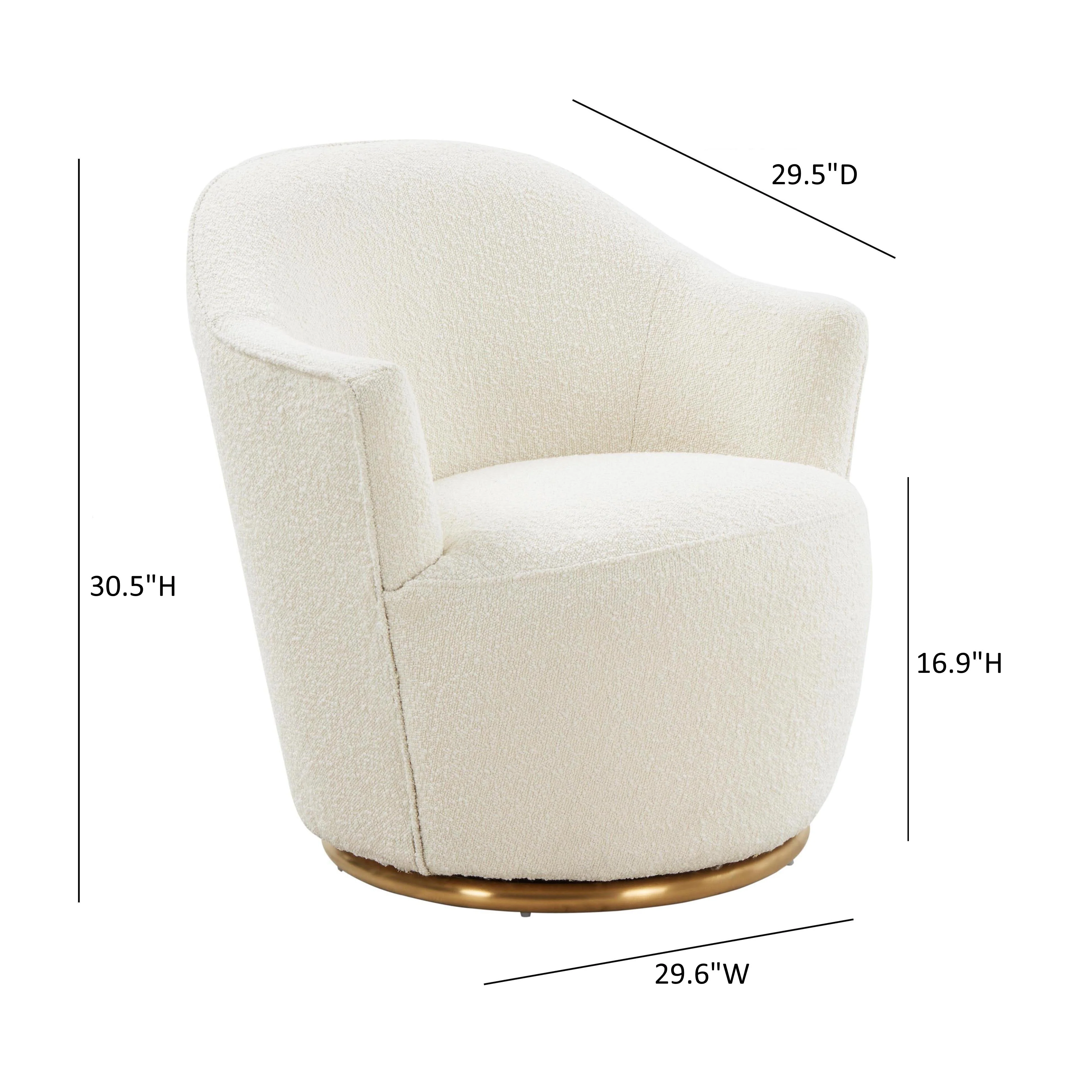 Skyla Boucle Swivel Chair - Image 6