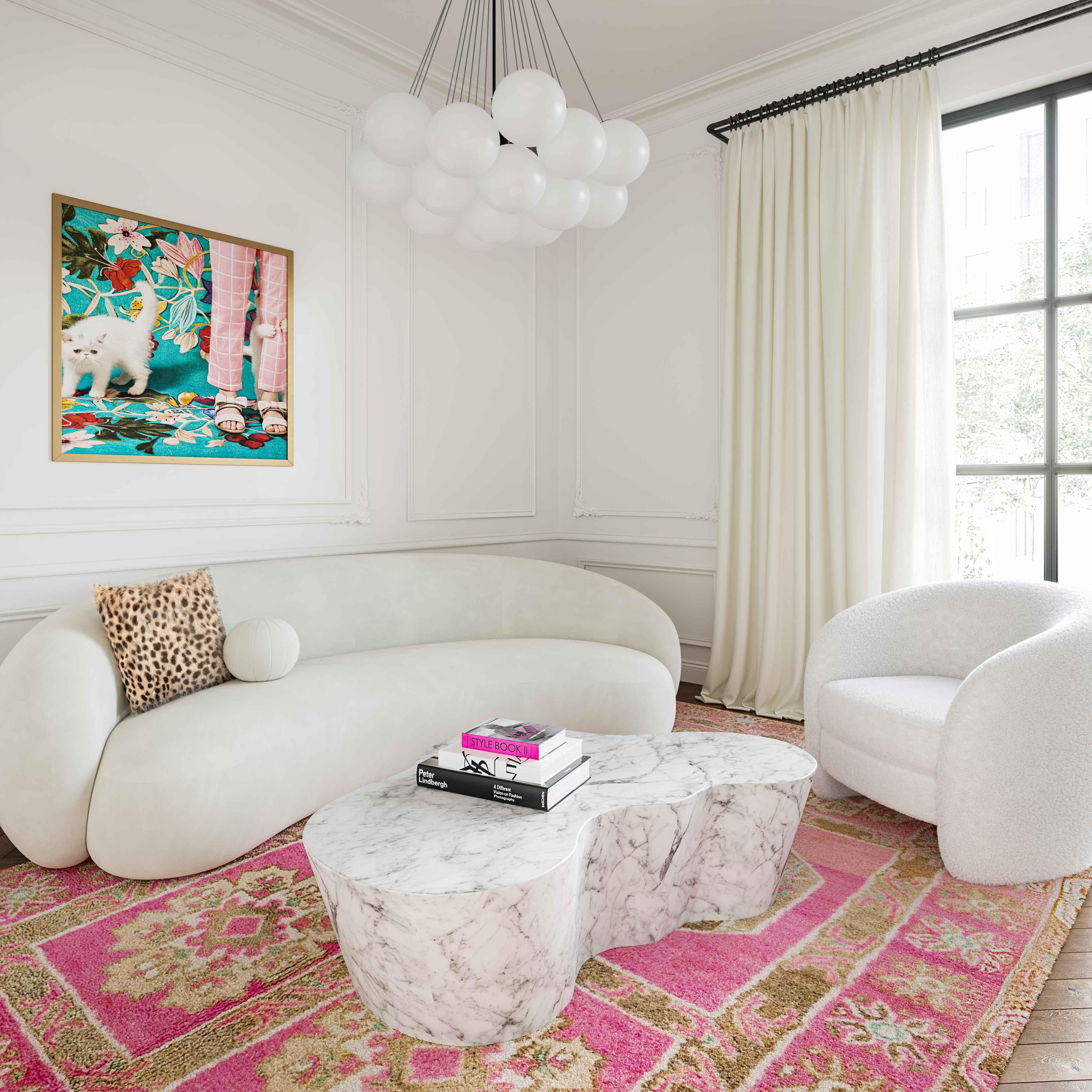 Slab Marble Coffee Table - Image 2