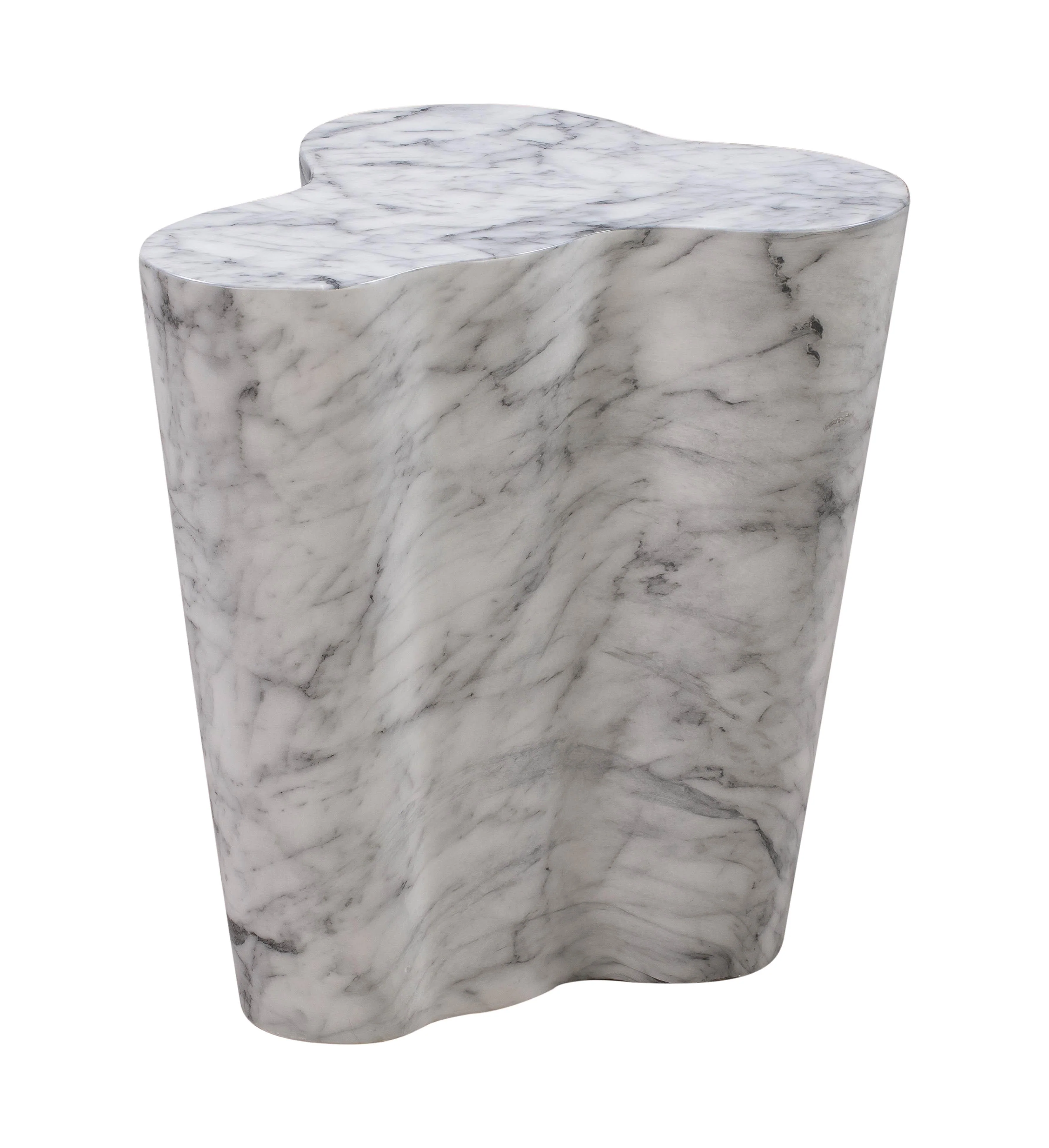Slab Marble Short Side Table - Image 3