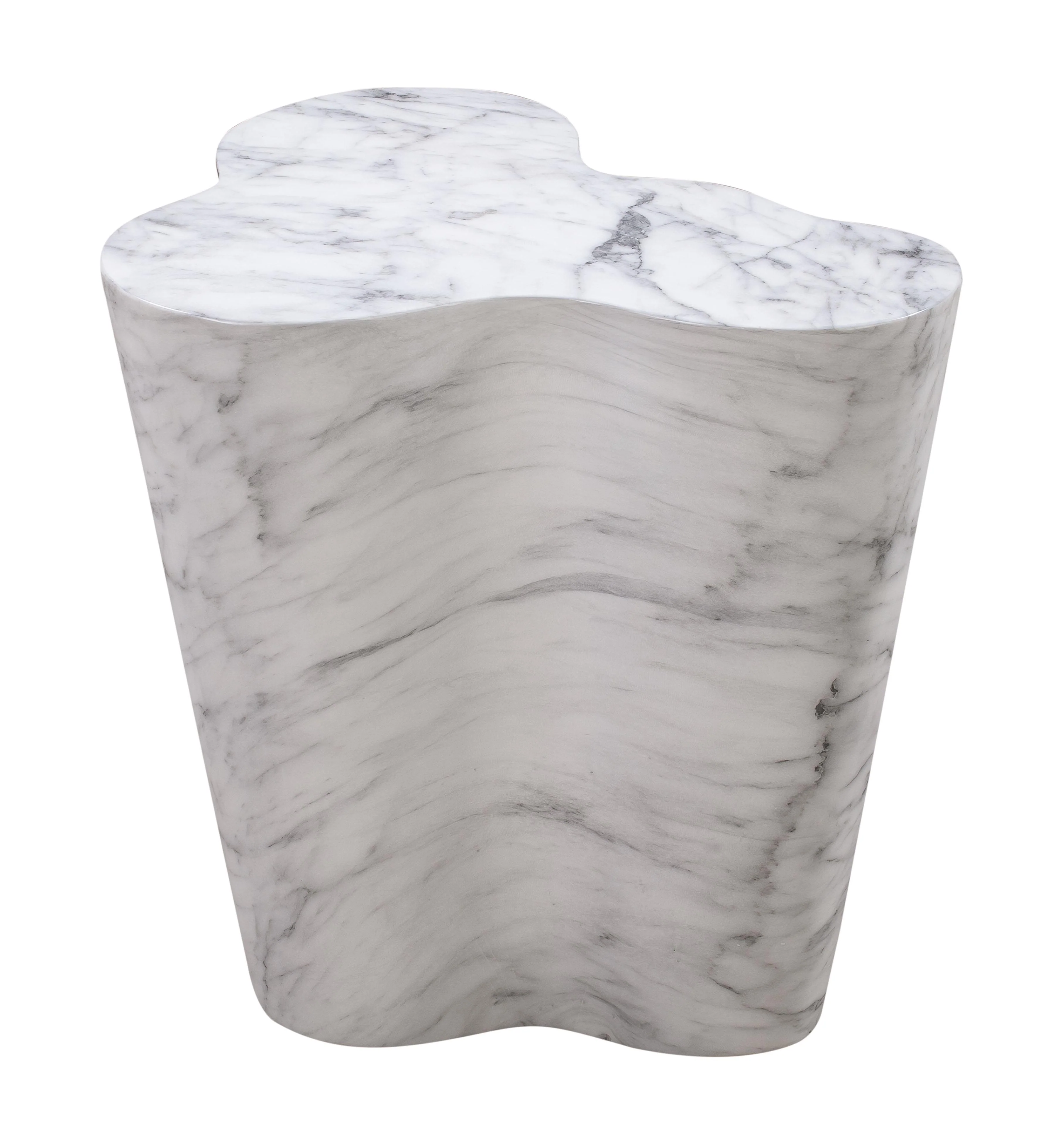 Slab Marble Tall Side Table - Image 3