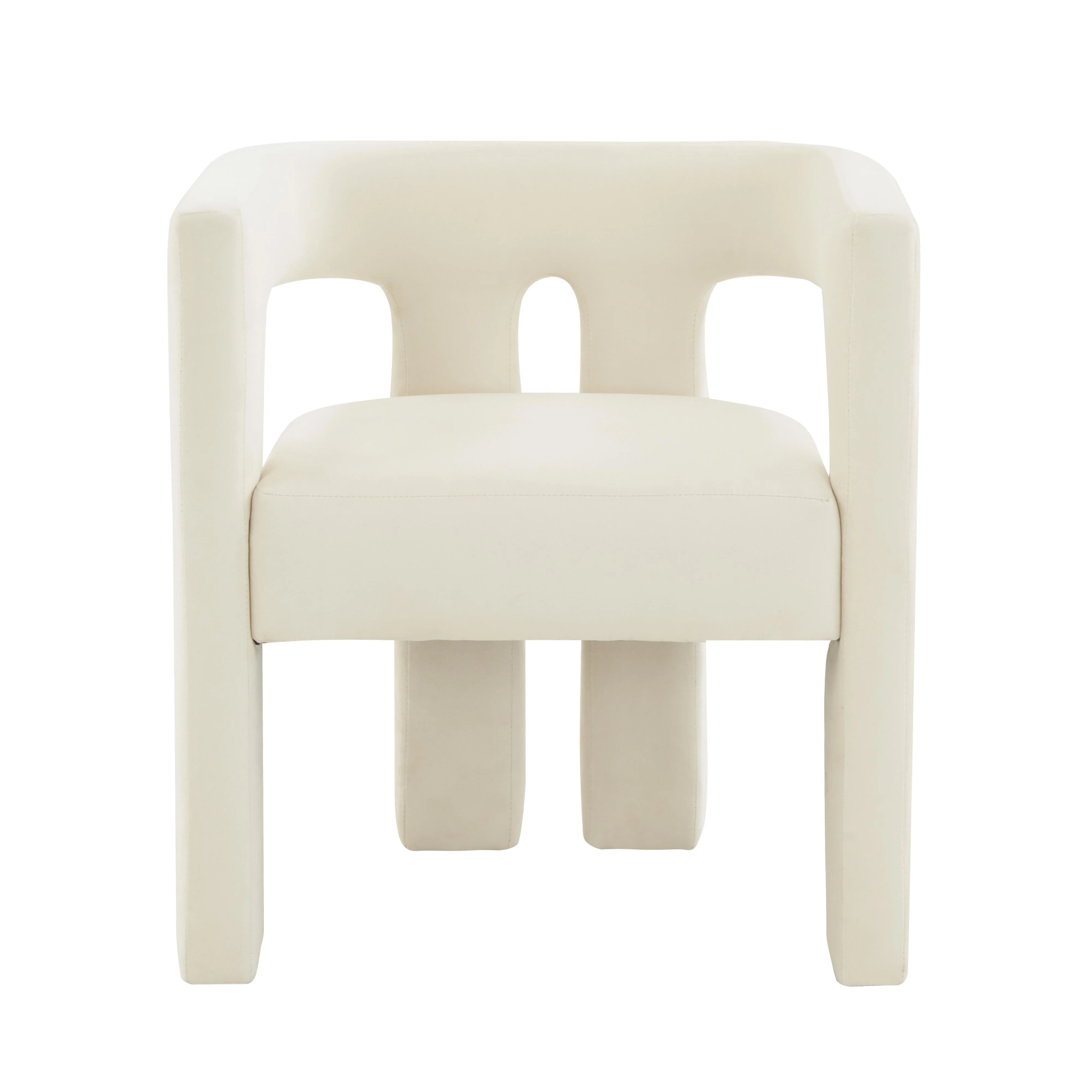 Sloane Cream Velvet Chair - Image 3