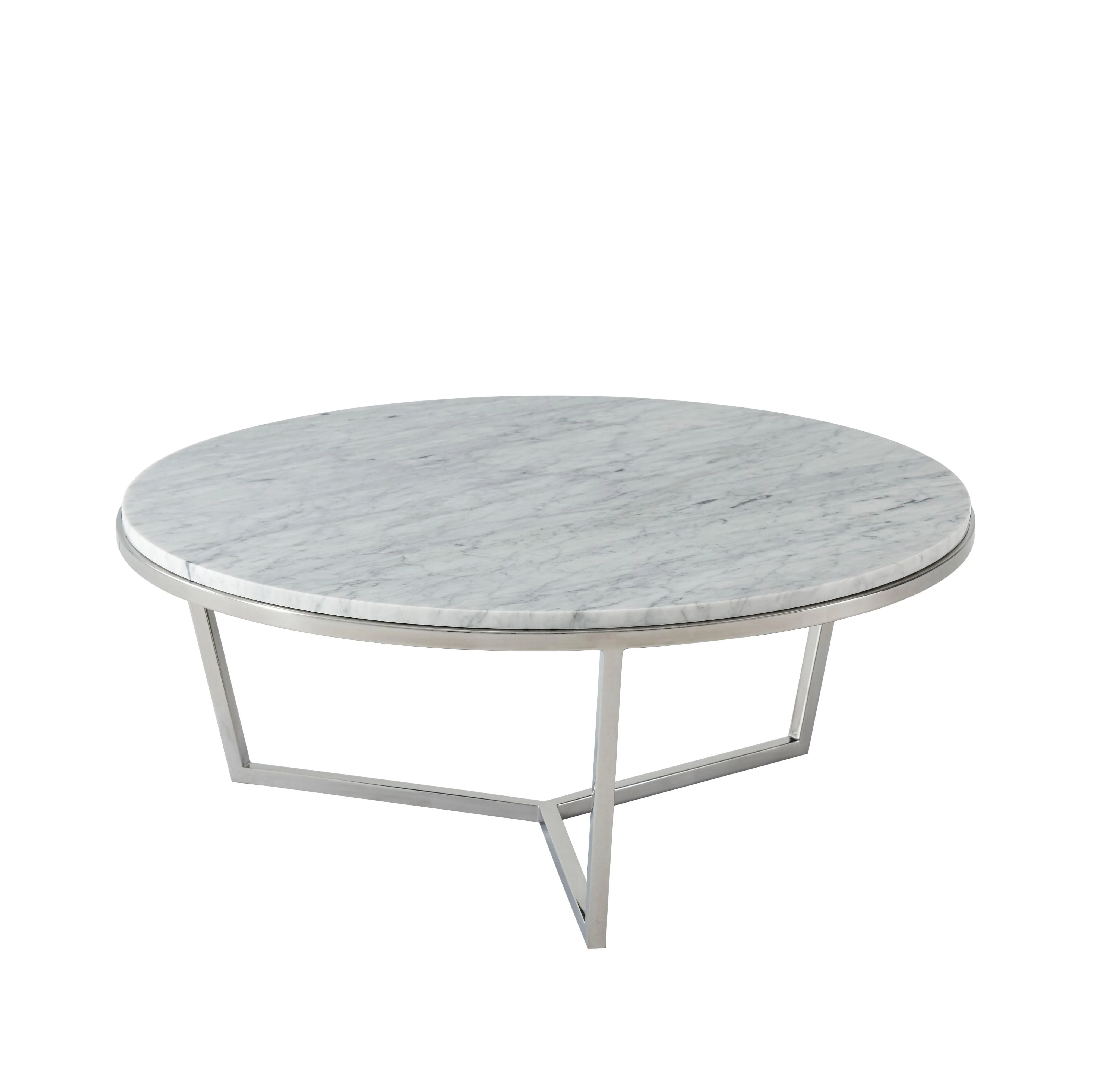 Small Fisher Round Cocktail Table (Marble)