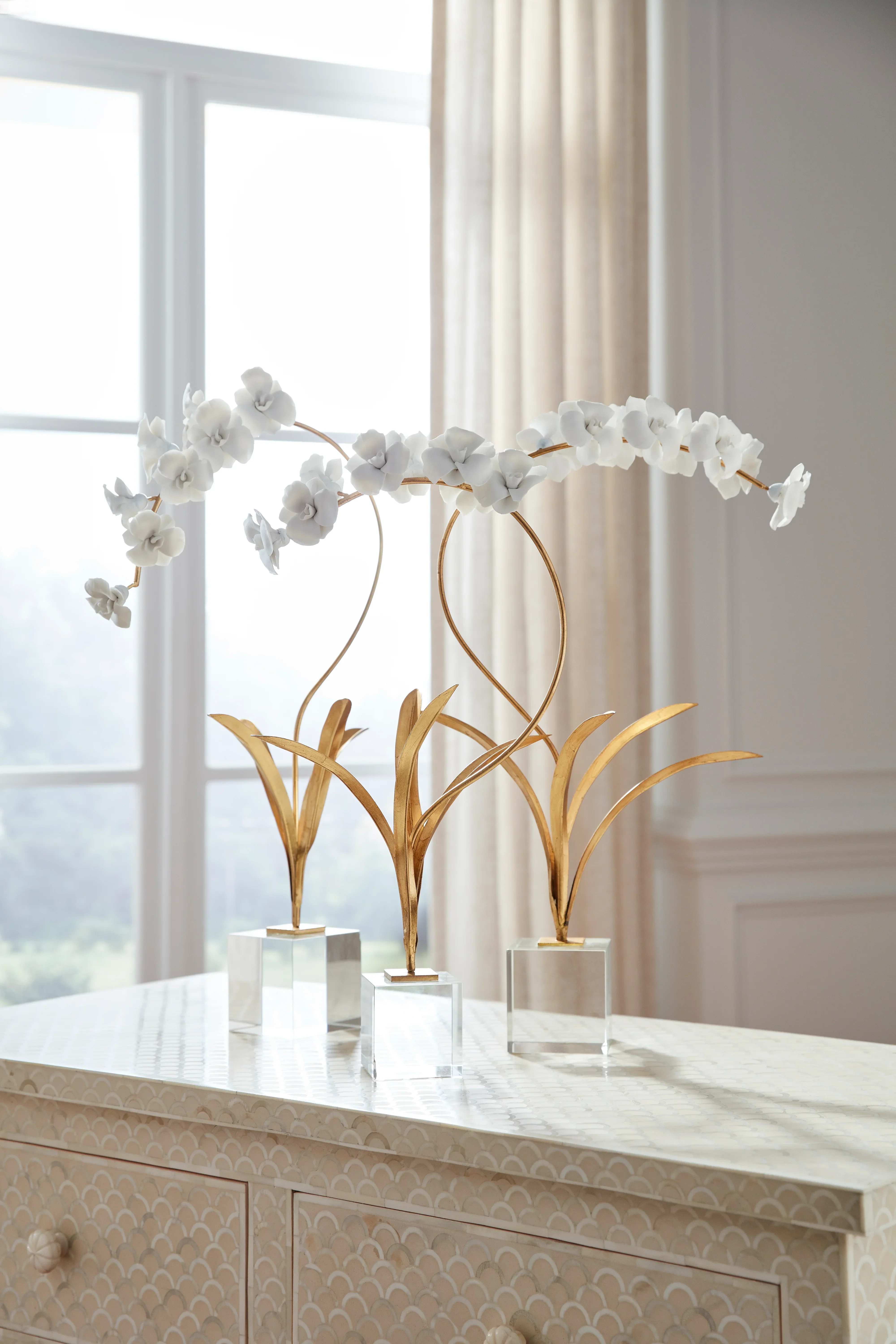 Small Orchid On Stand - Image 4