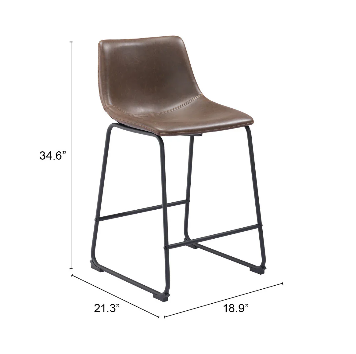 Smart Counter Stool (Set of 2) Vintage Espresso - Image 6